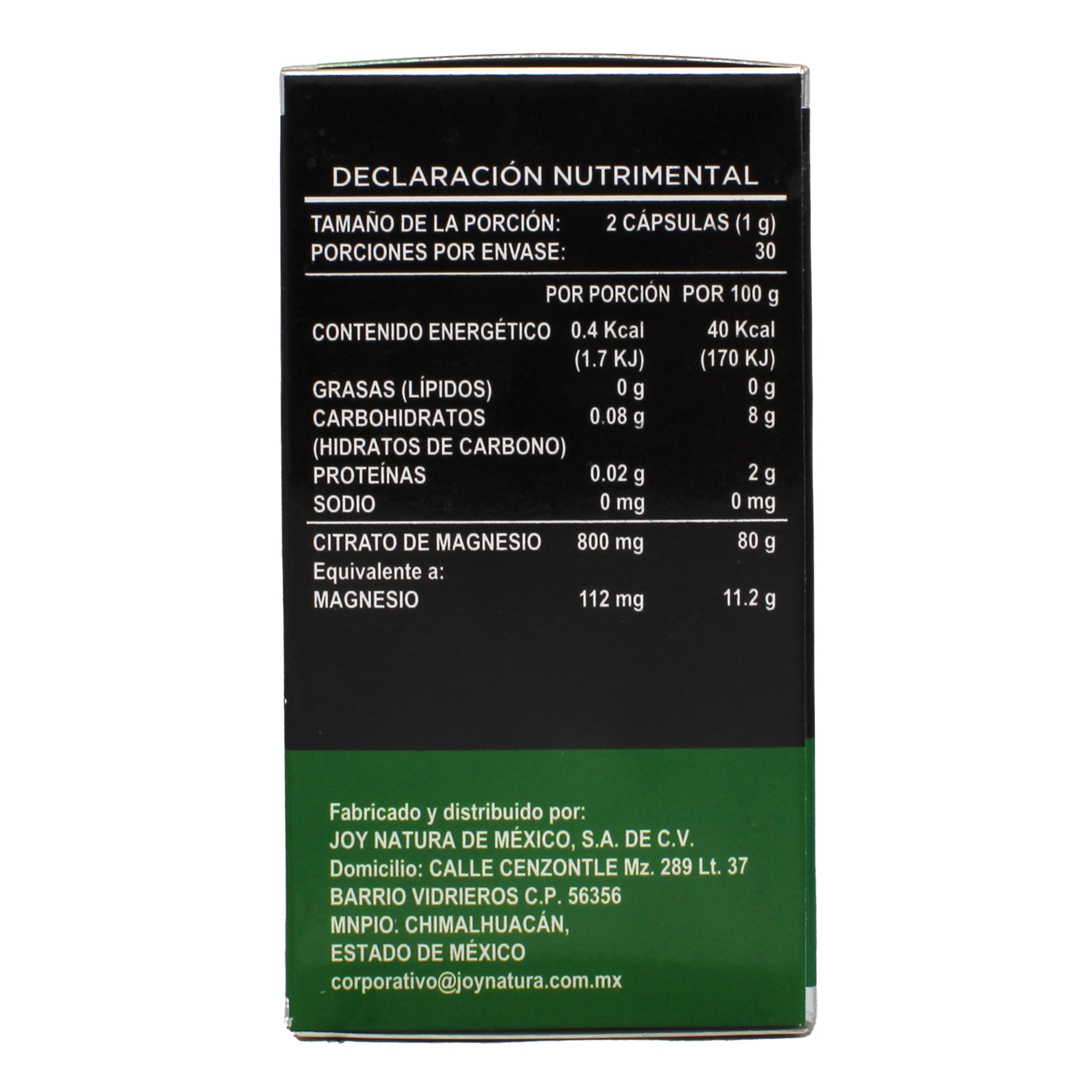 Citrato De Magnesio 60 Cap