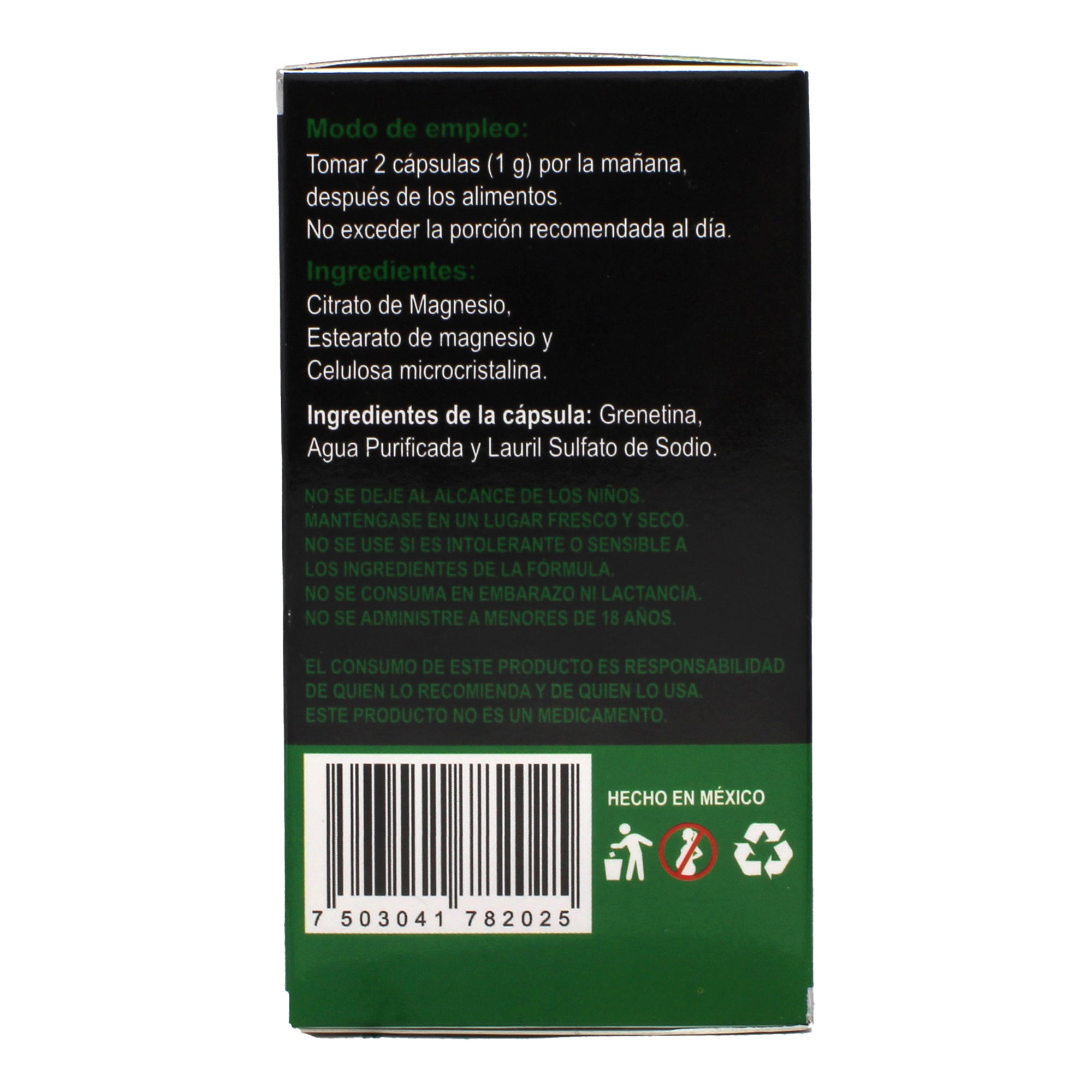 Citrato De Magnesio 60 Cap