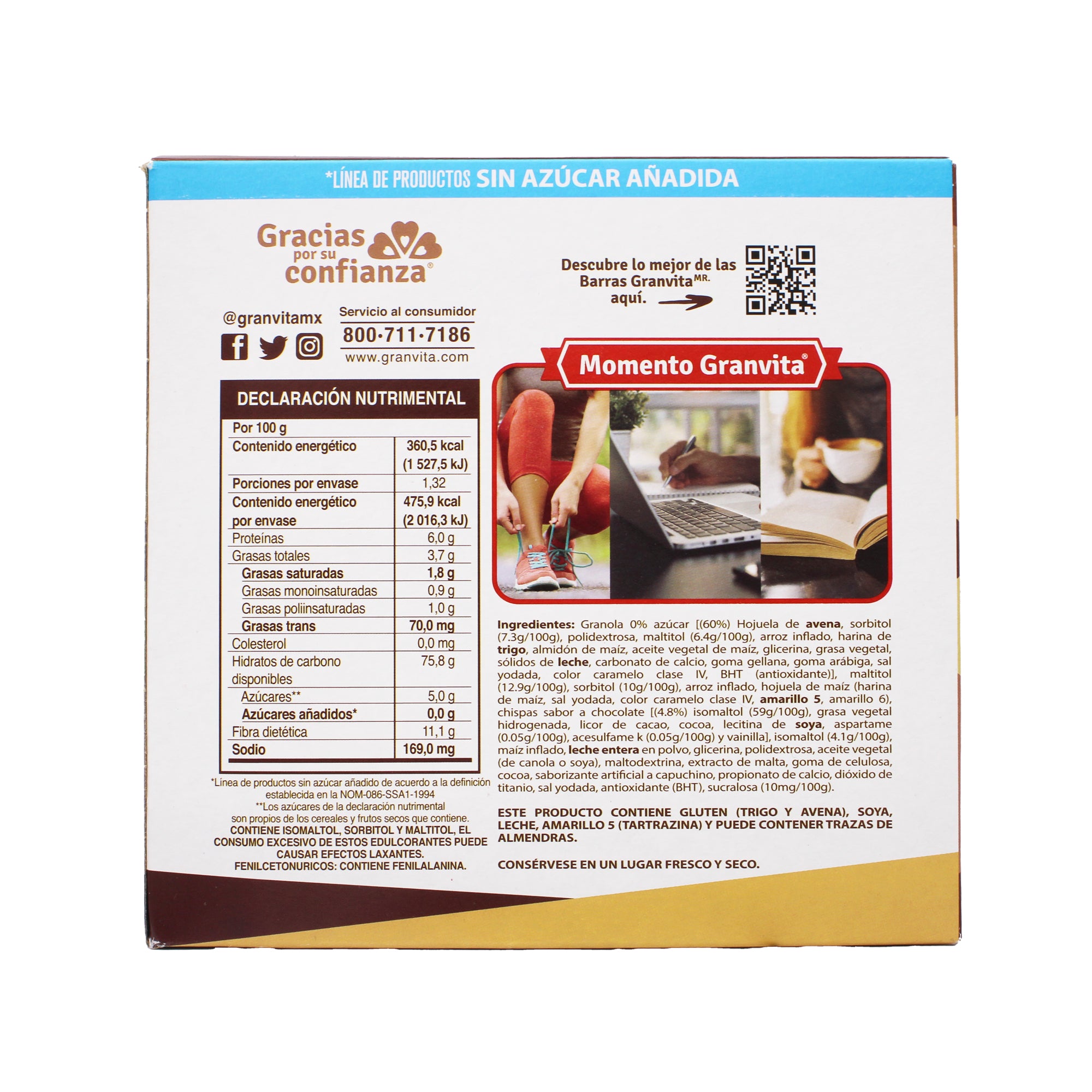 Barra De Cereal Sab Capuchino 22 G (Paquete 6)