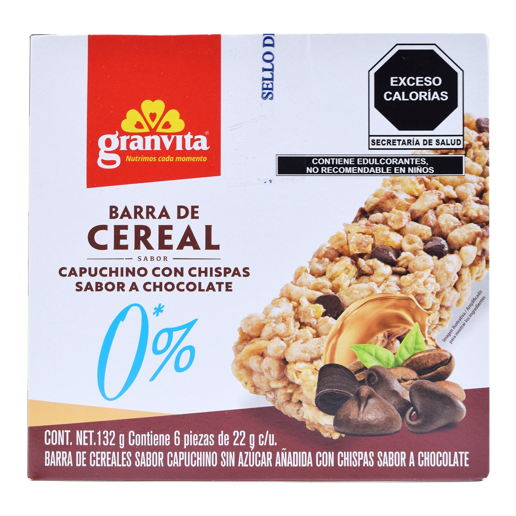 Barra De Cereal Sab Capuchino 22 G (Paquete 6)