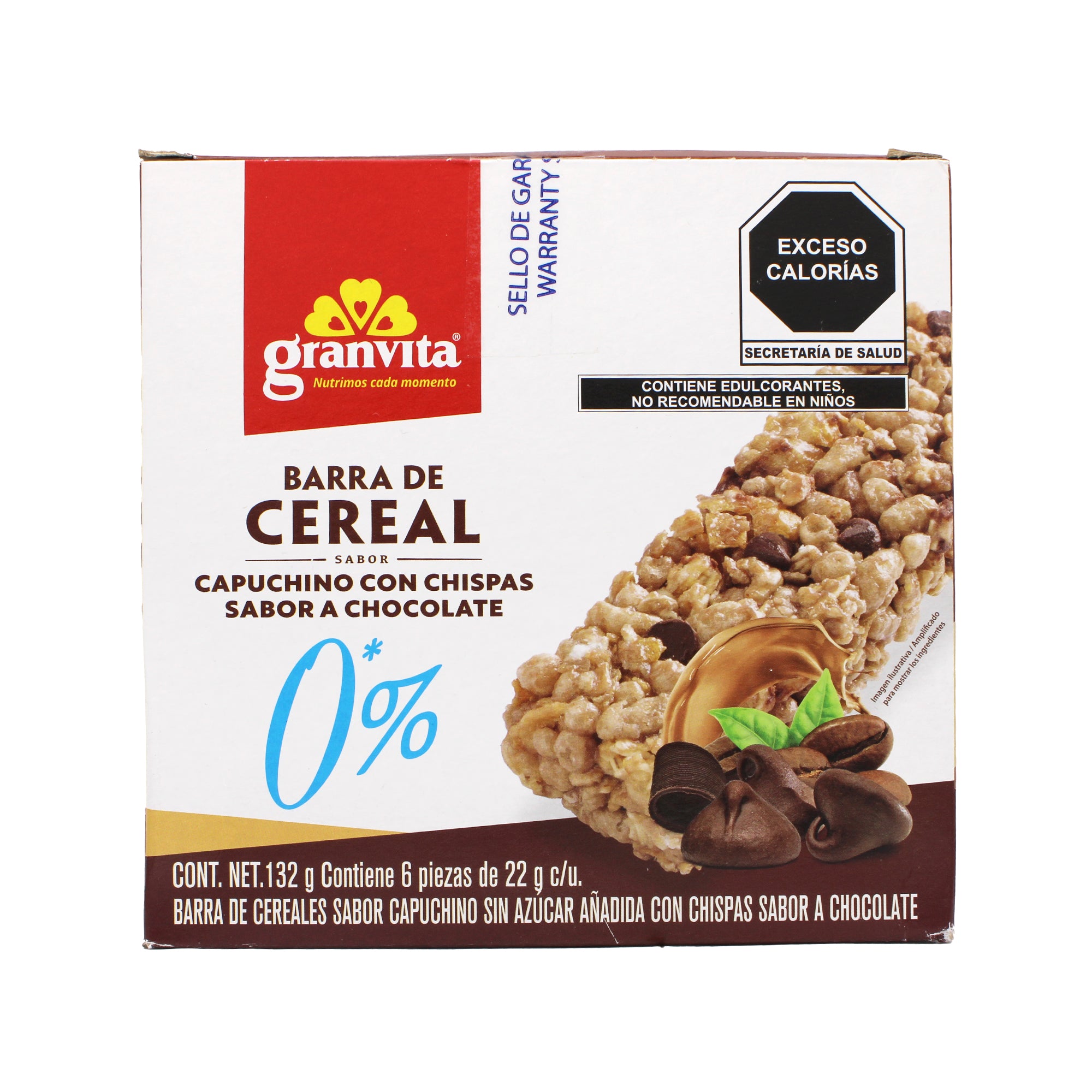 Barra De Cereal Sab Capuchino 22 G (Paquete 6)