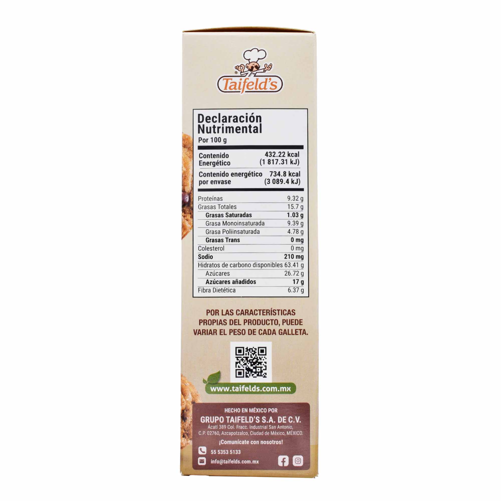 Galleta Vegana Chispas De Chocolate 170G