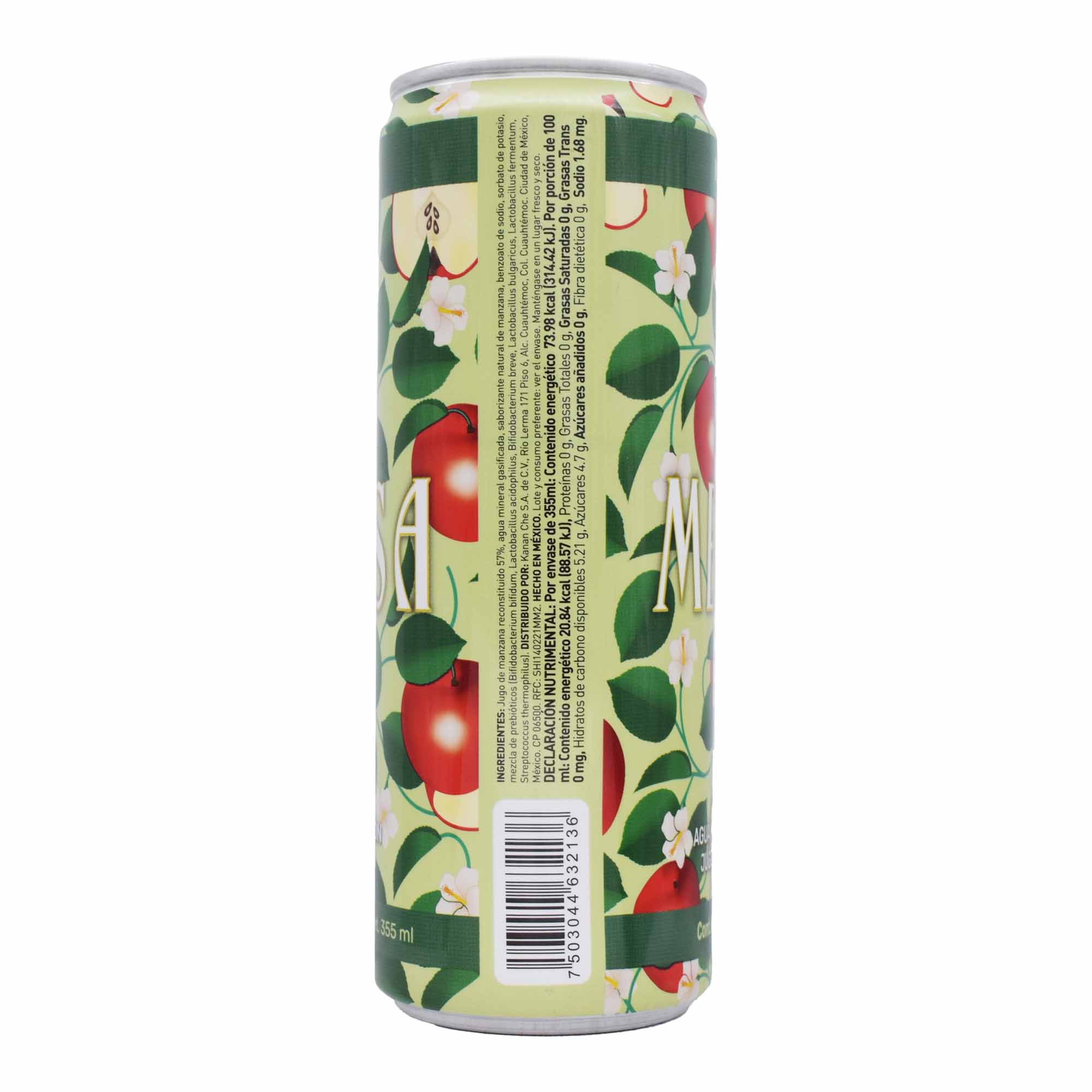 Agua Mineral Manzana 355 Ml