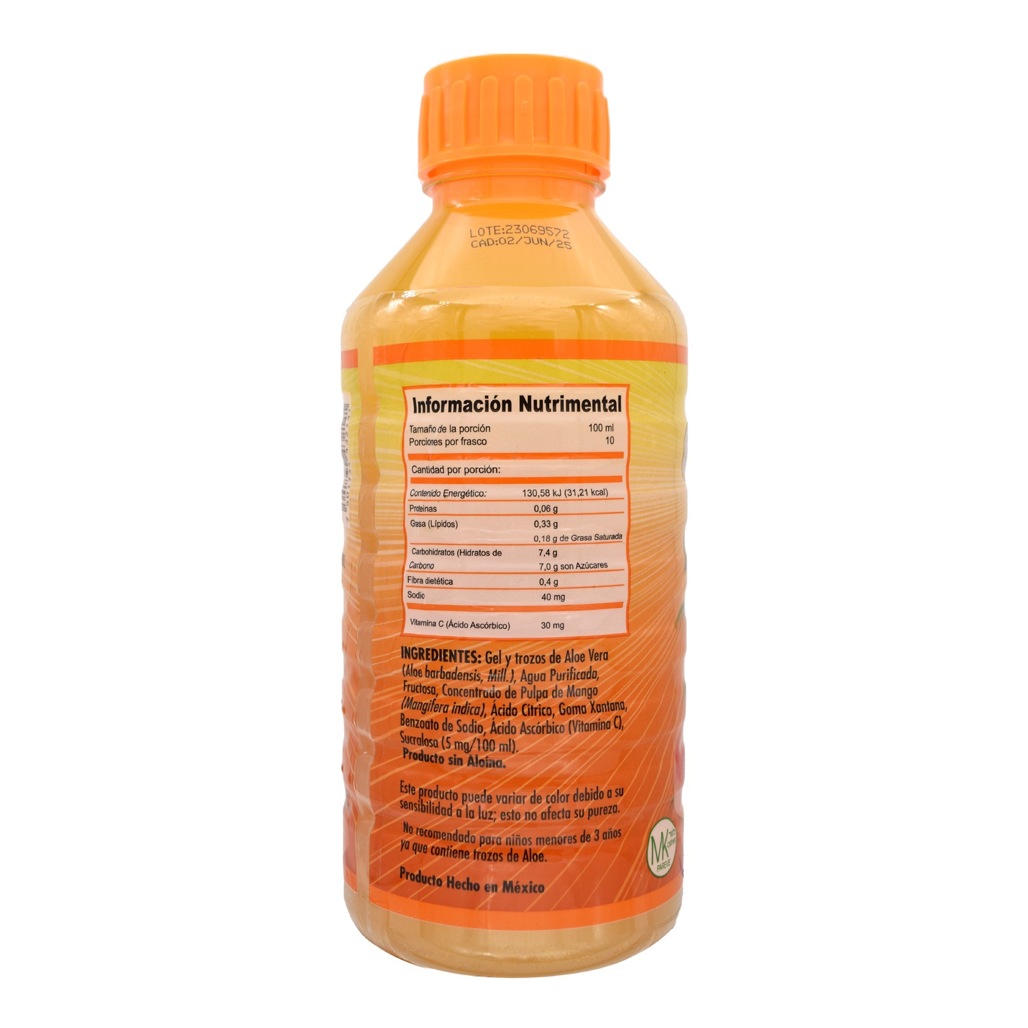 Bebida Aloe Vera Sabor Mango 1 L