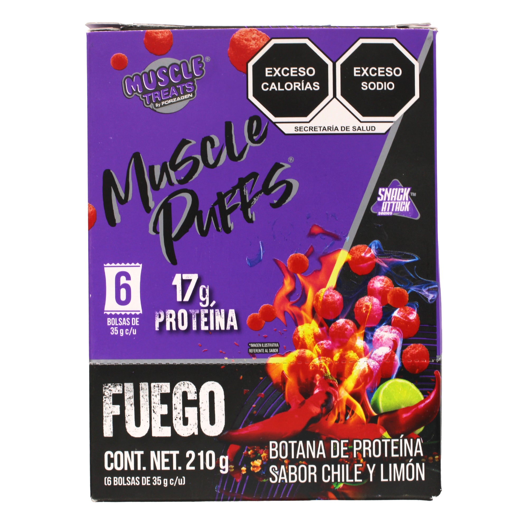 Botana Proteina Chile Limon 35 G (PAQUETE 6)