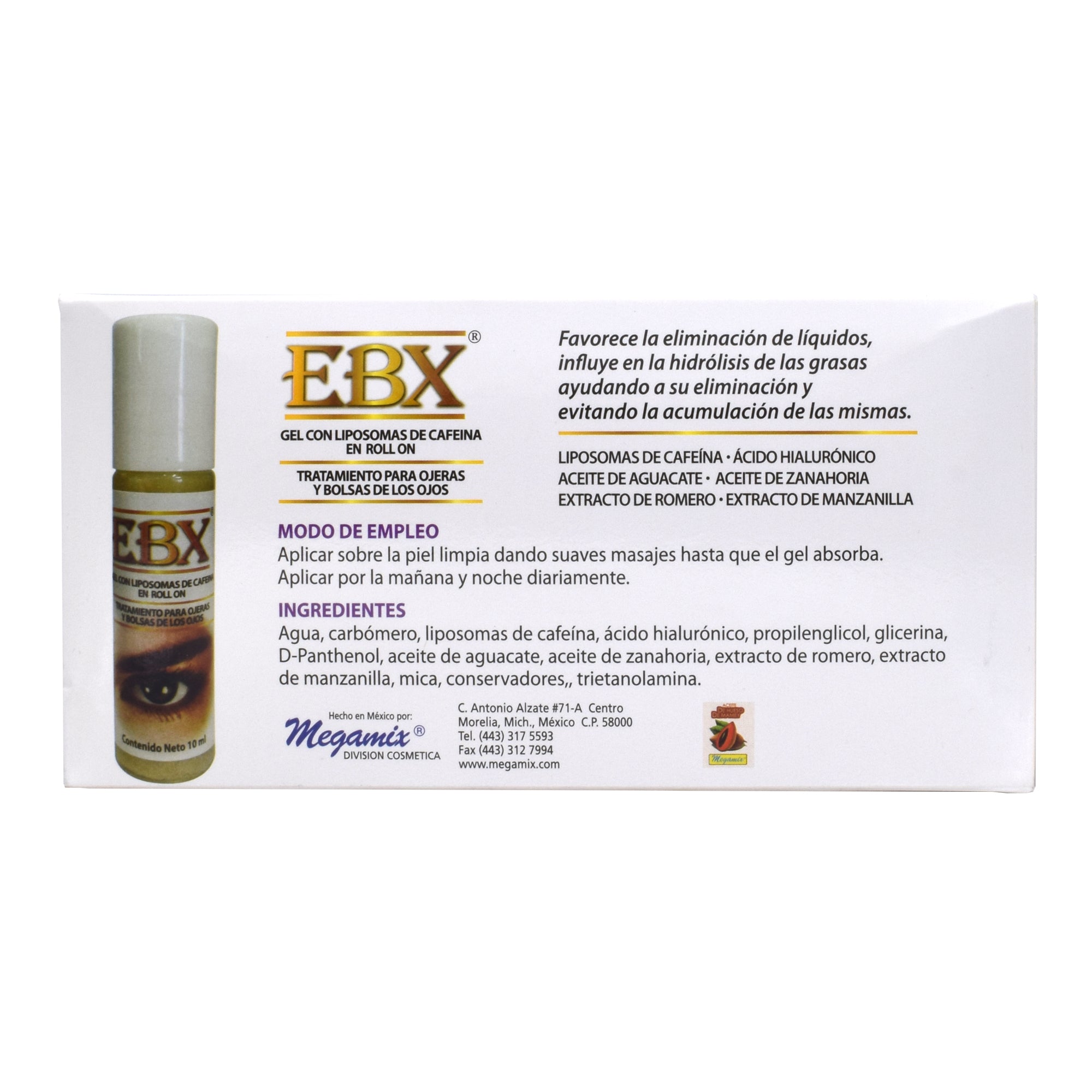 Gel De Liposomas De Cafeina Ebx 10 Ml