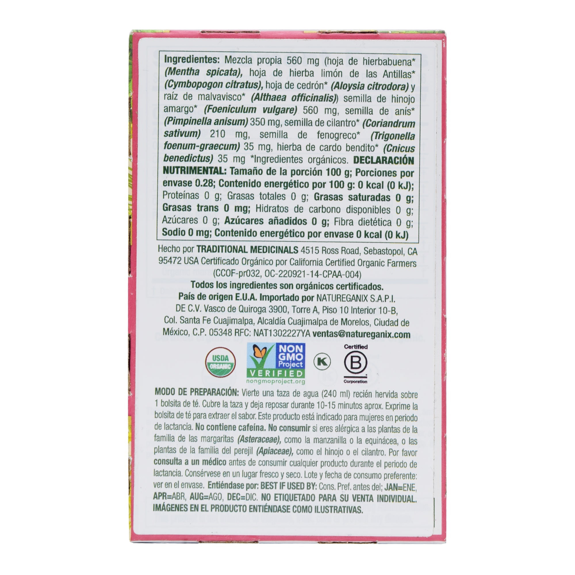 Te Hinojo Fenogreco 16 Sob 1.75 G C/u