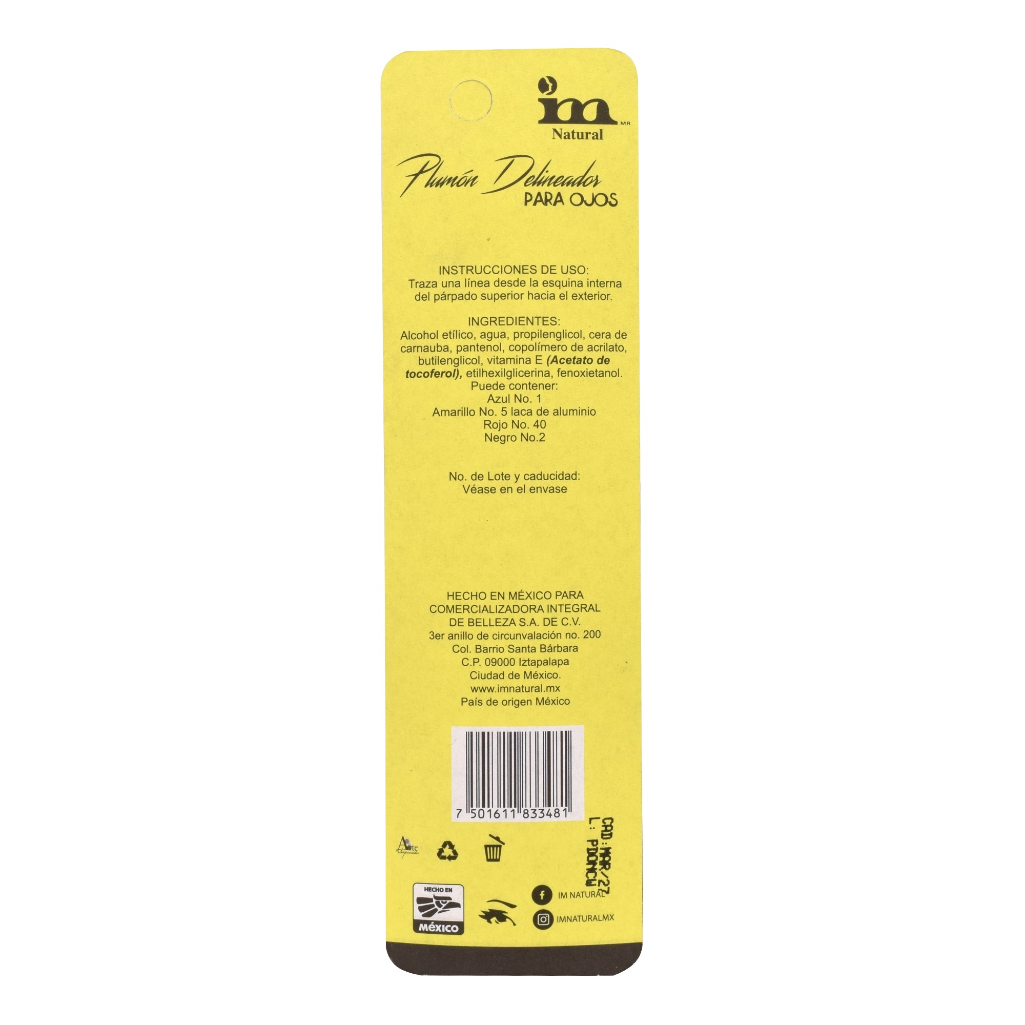 Plumon Delineador Ojos Tono Ultra Negro 0.8 G