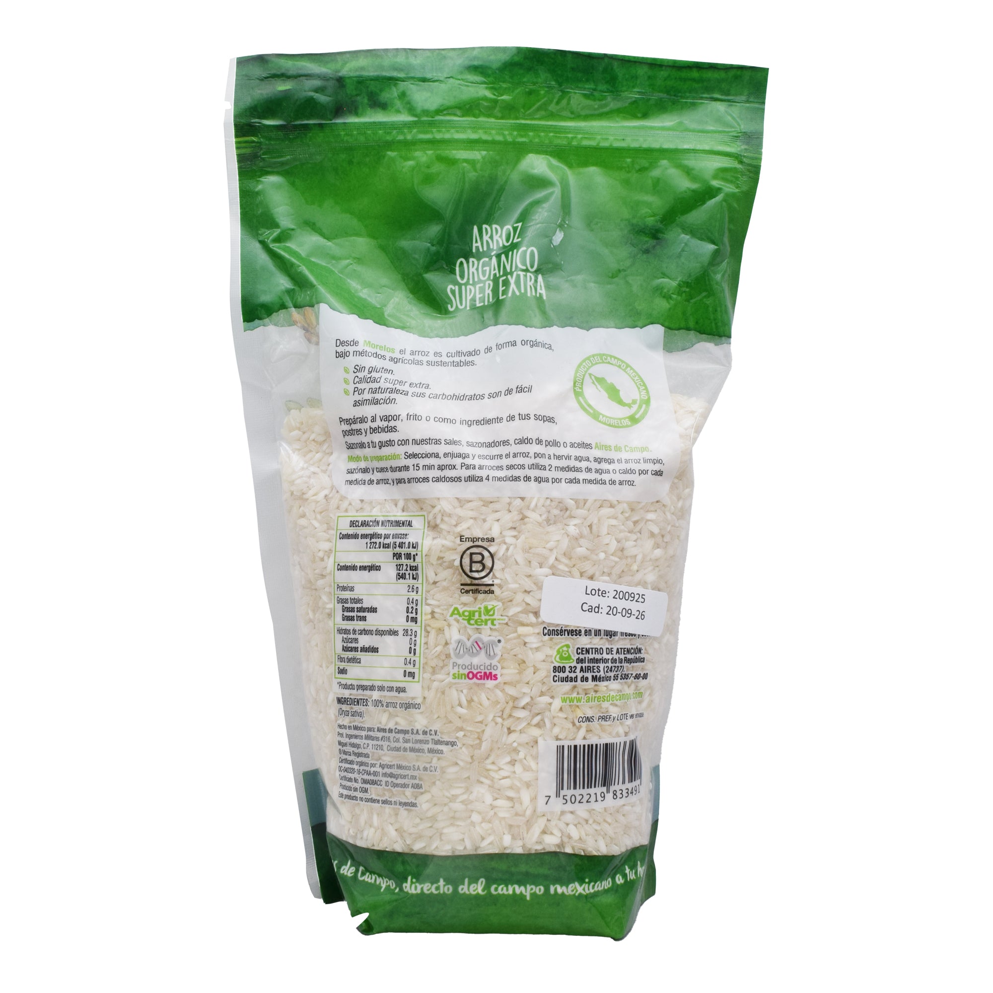 Arroz Blanco Morelos 1 Kg