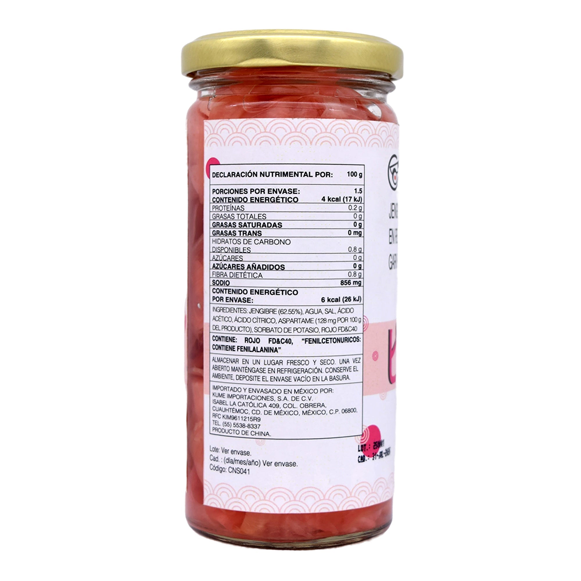 Jengibre Rosa 240 G