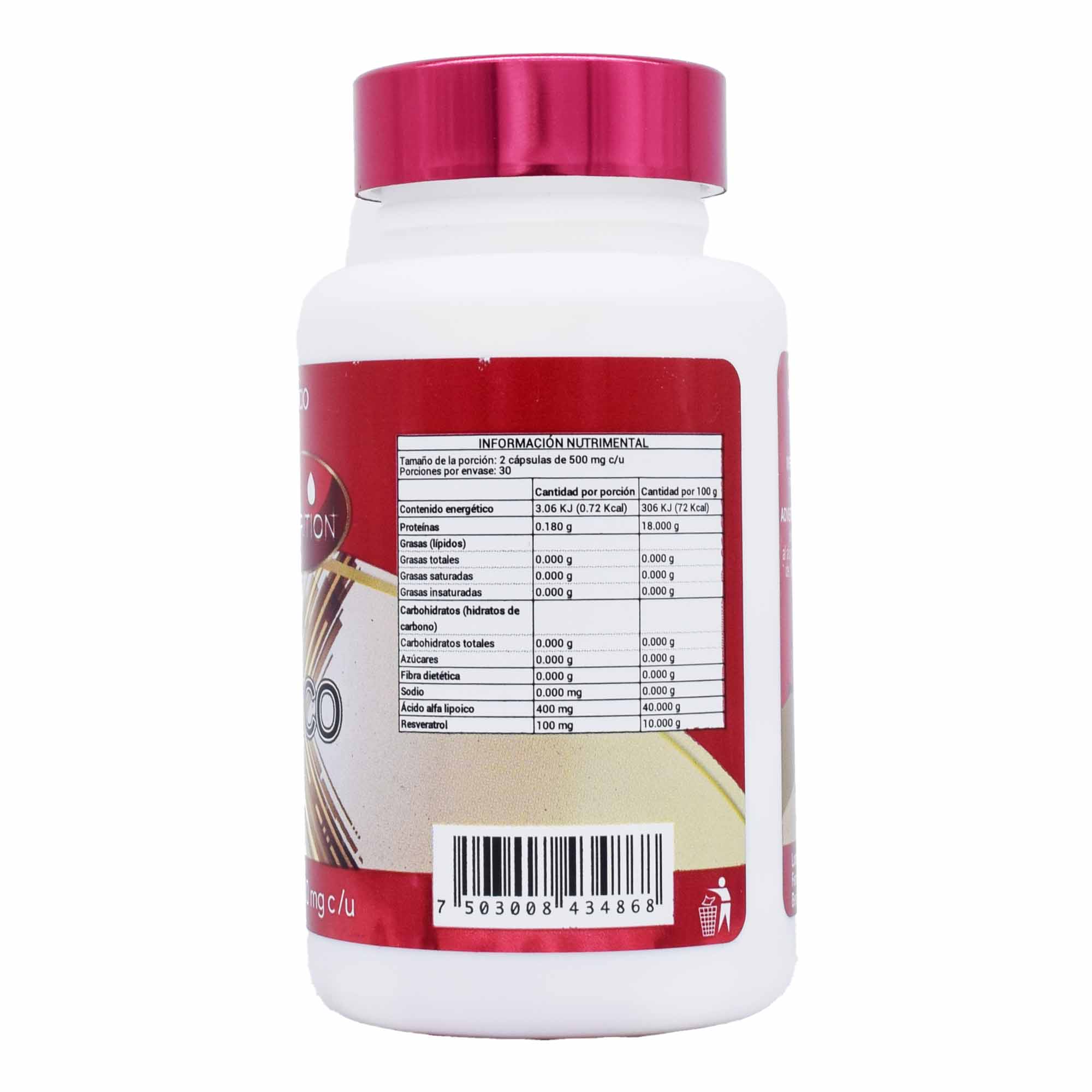 Acido Alfa Lipoico 60 Cap