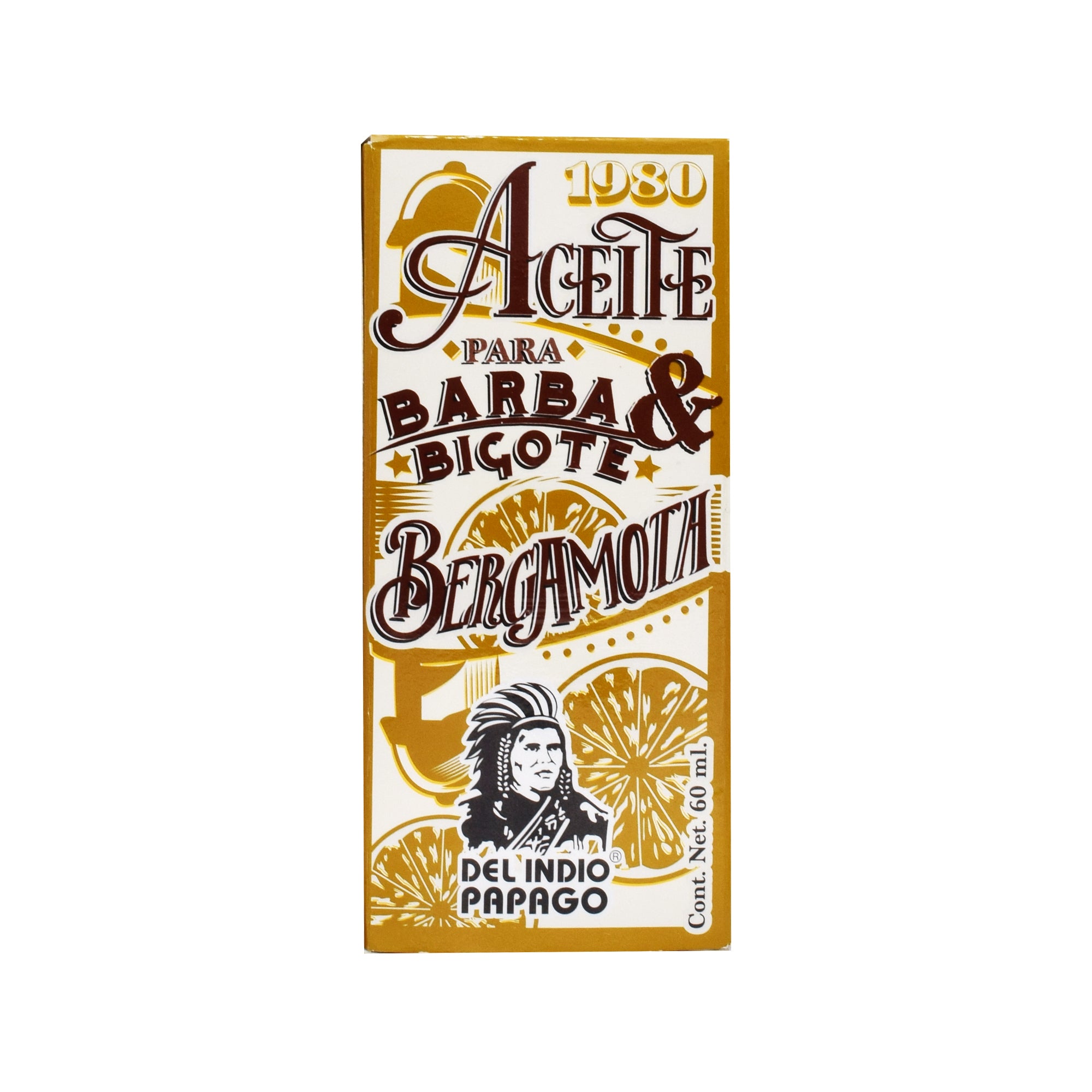 Aceite De Bergamota Para Barba Y Bigote 60 Ml