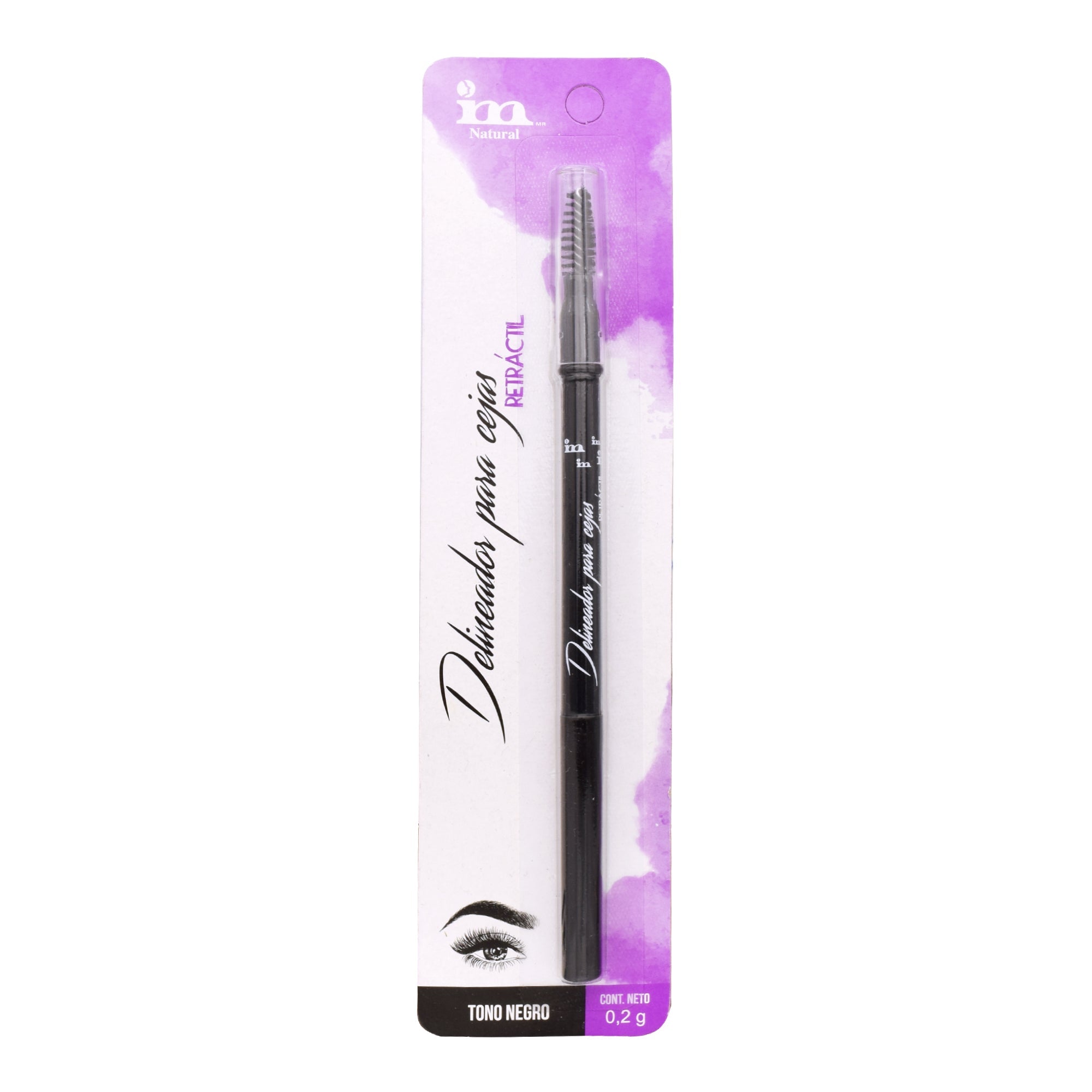 Plumon Delineador Cejas Retractil Tono Negro 0.2 G