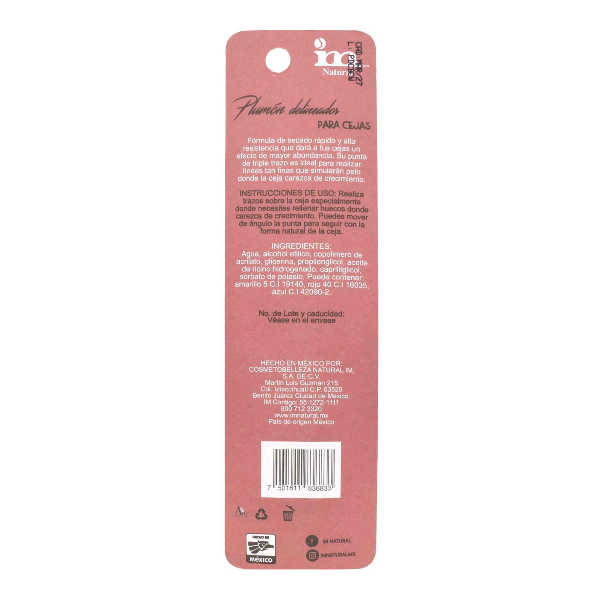 Plumon Delineado Cejas Brownie 1 Ml