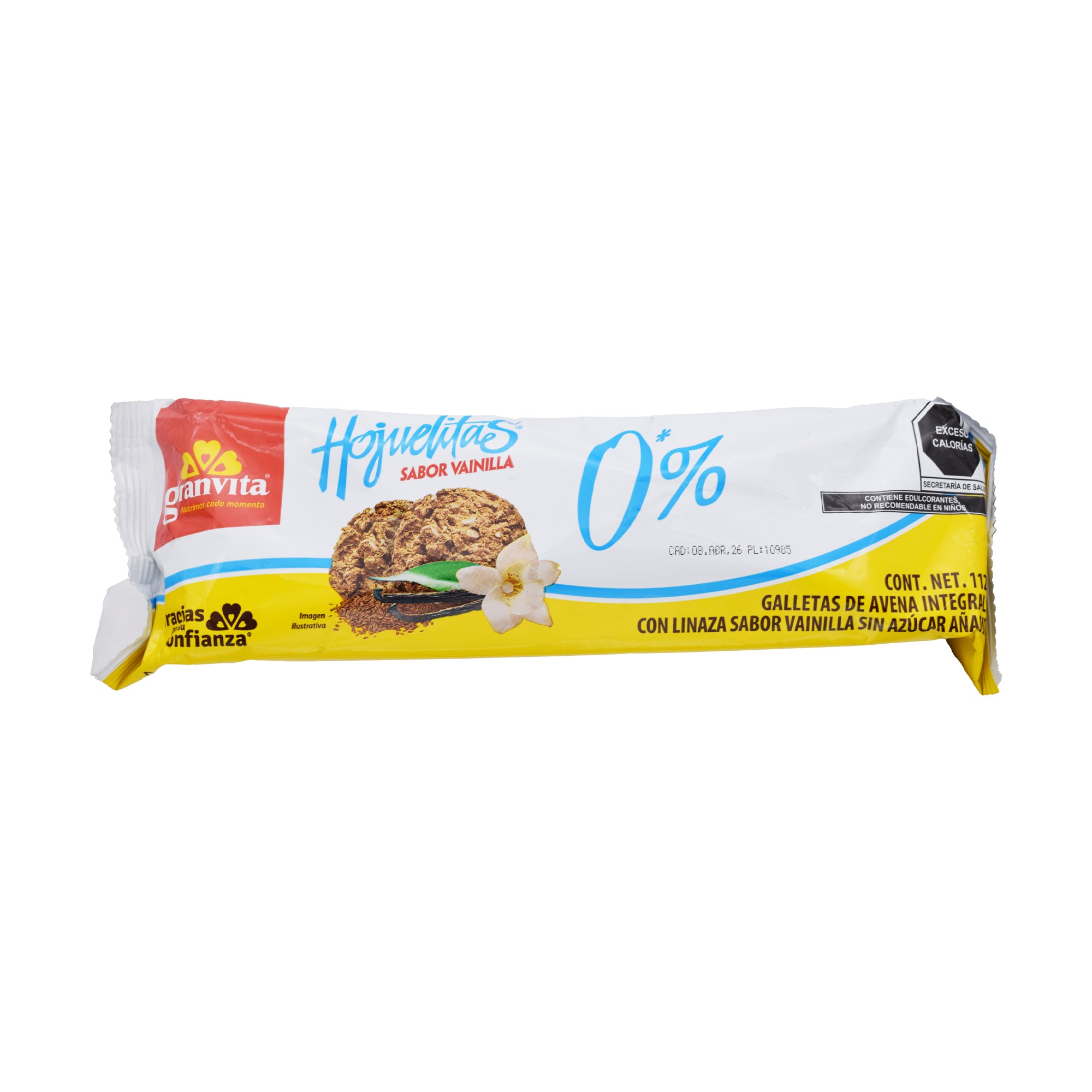 Galleta Hojuelitas Sab Vainilla  0 Azucar 112 G