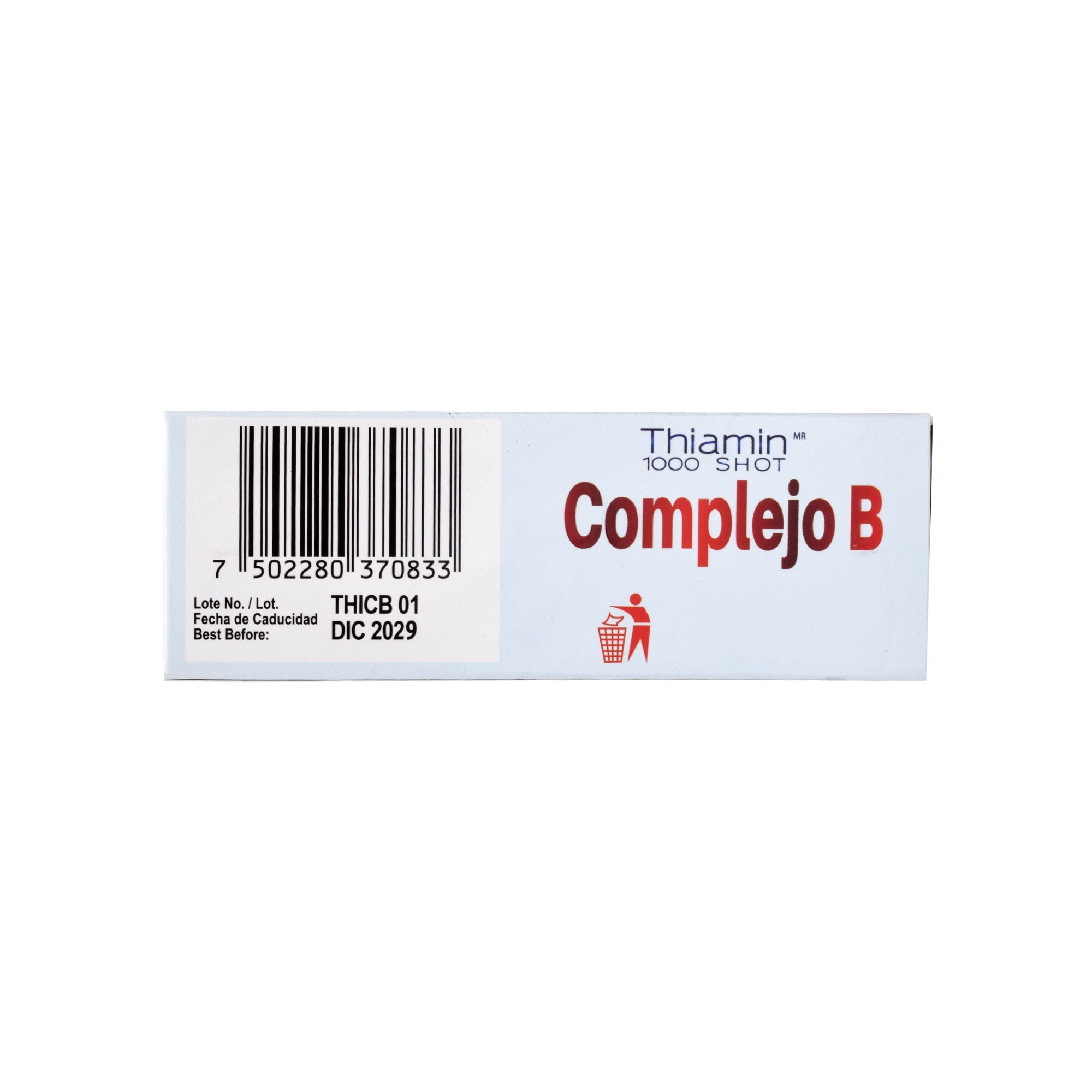 Complejo B Guarana Jengibre 10 Ampolletas 10 Ml C/u
