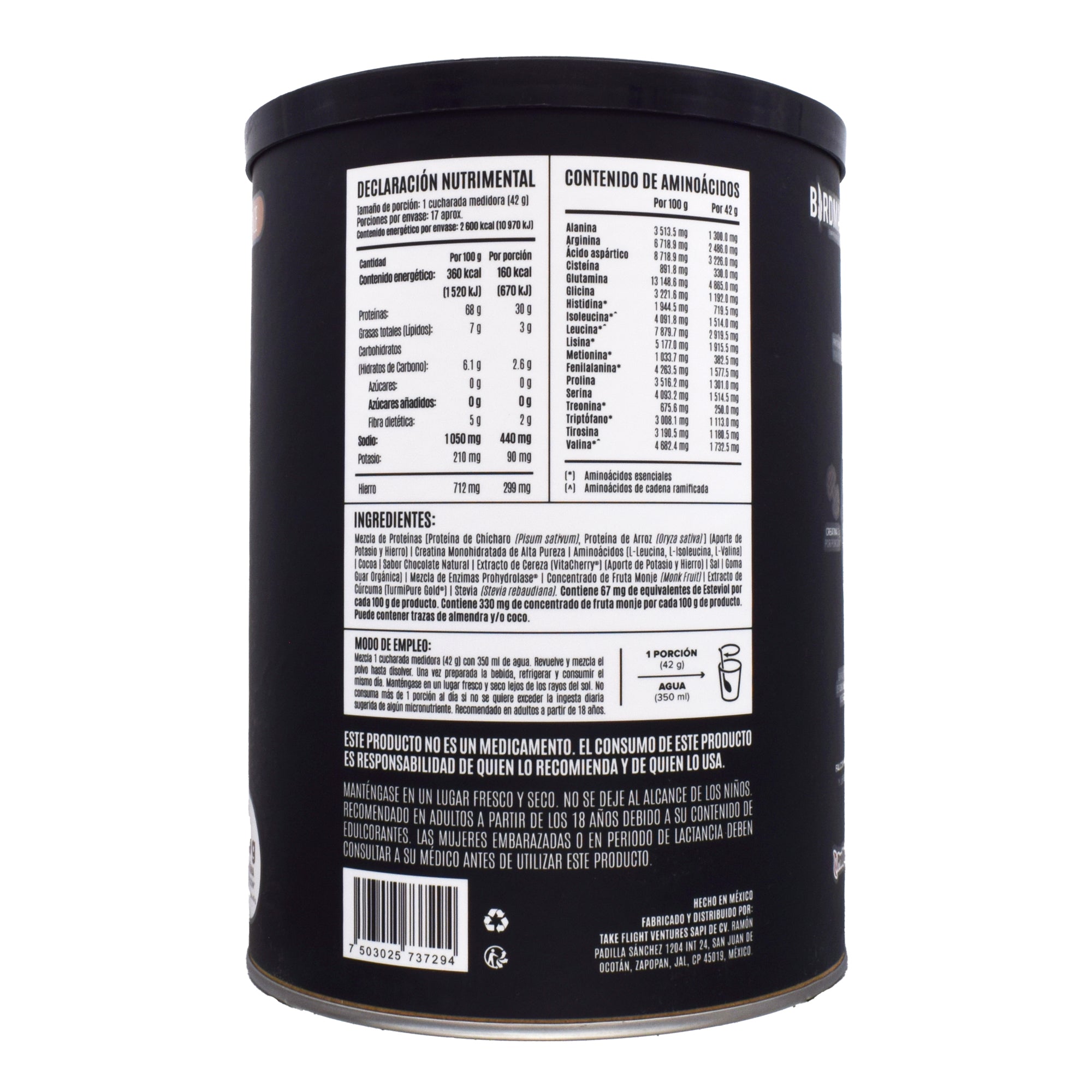 Proteina Vegetal Chocolate Bronce 722 Gr