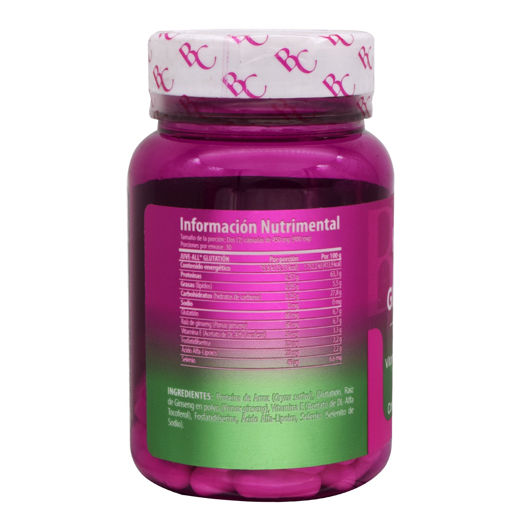 Glutation Ginseng Vitamina E 60 Cap