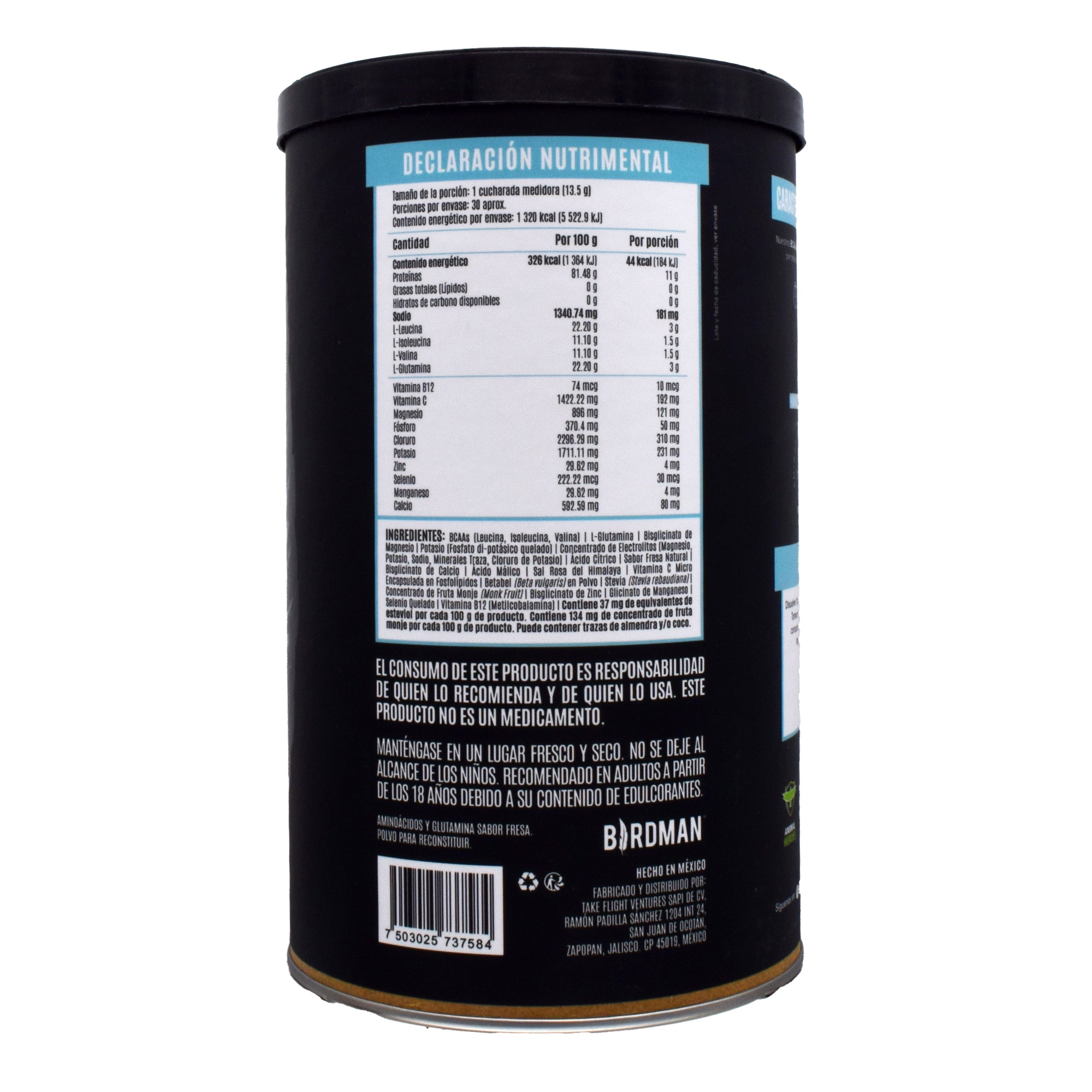 Bcaas Y Glutamina Fresa 405 G