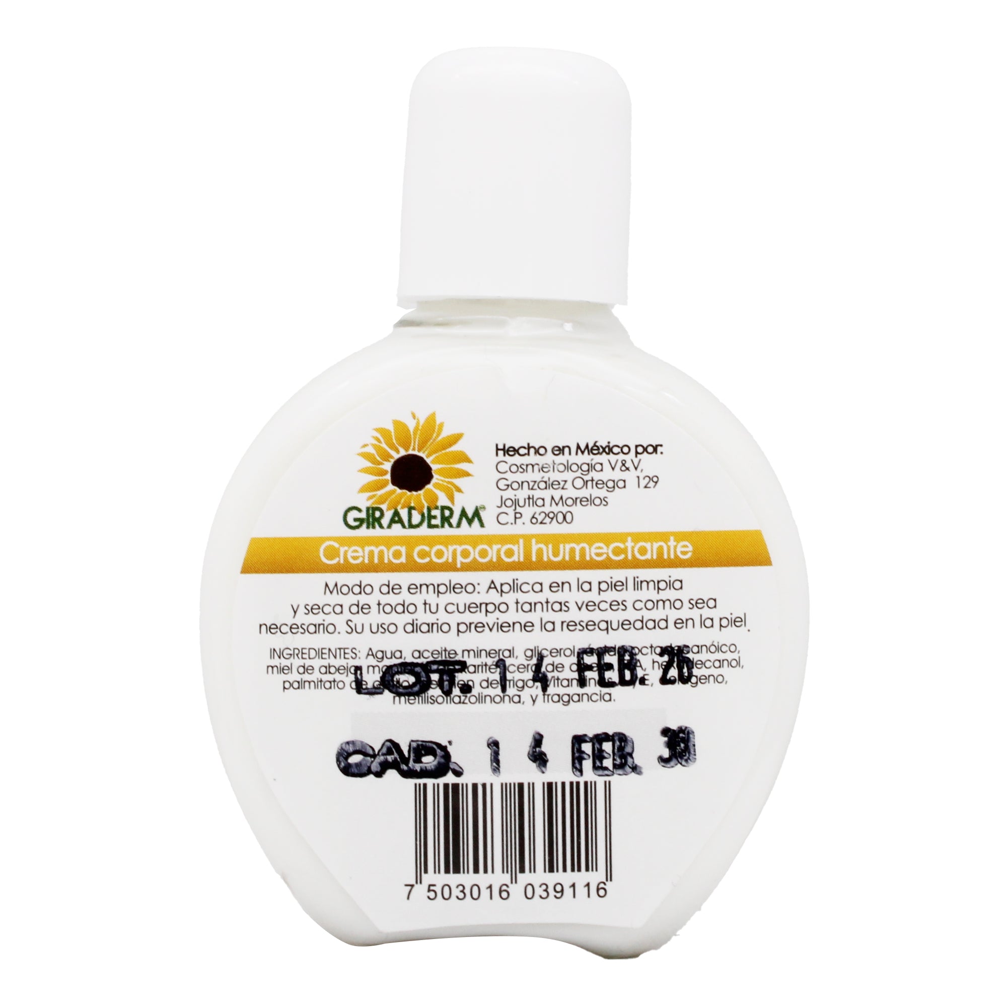 Crema Corporal Humectante 30 Ml