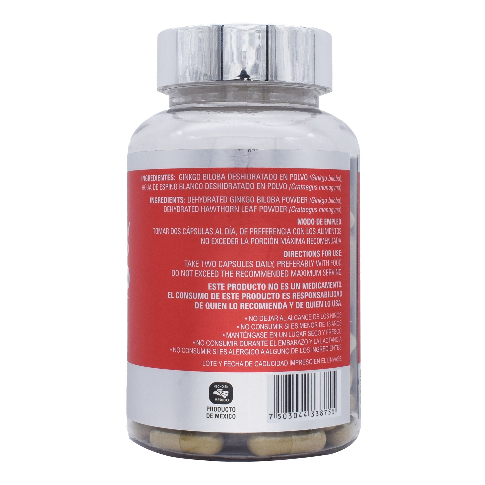 Ginkgo Biloba Y Espino Blanco 120 Cap