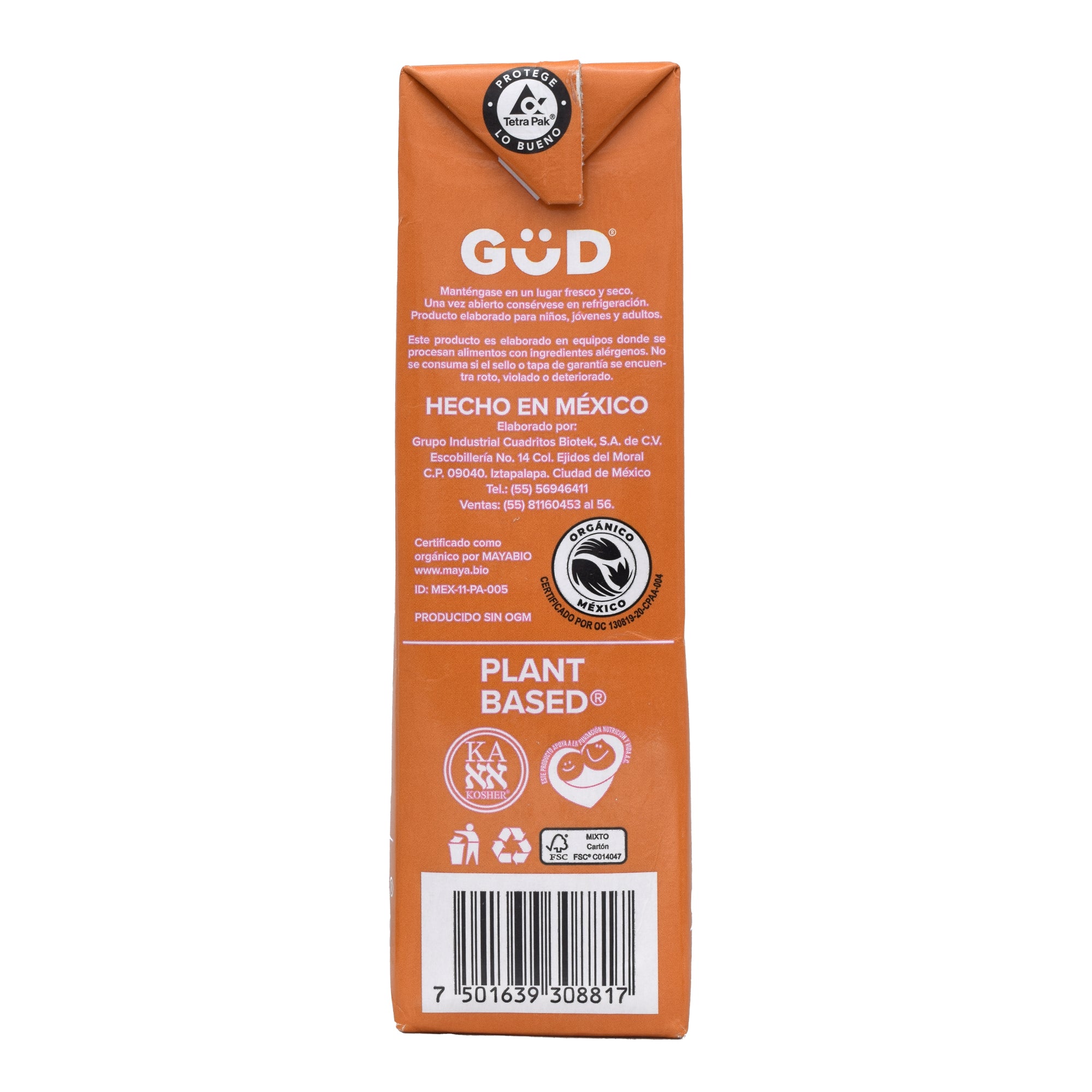 Bebida De Soya Sin Azucar 1 L