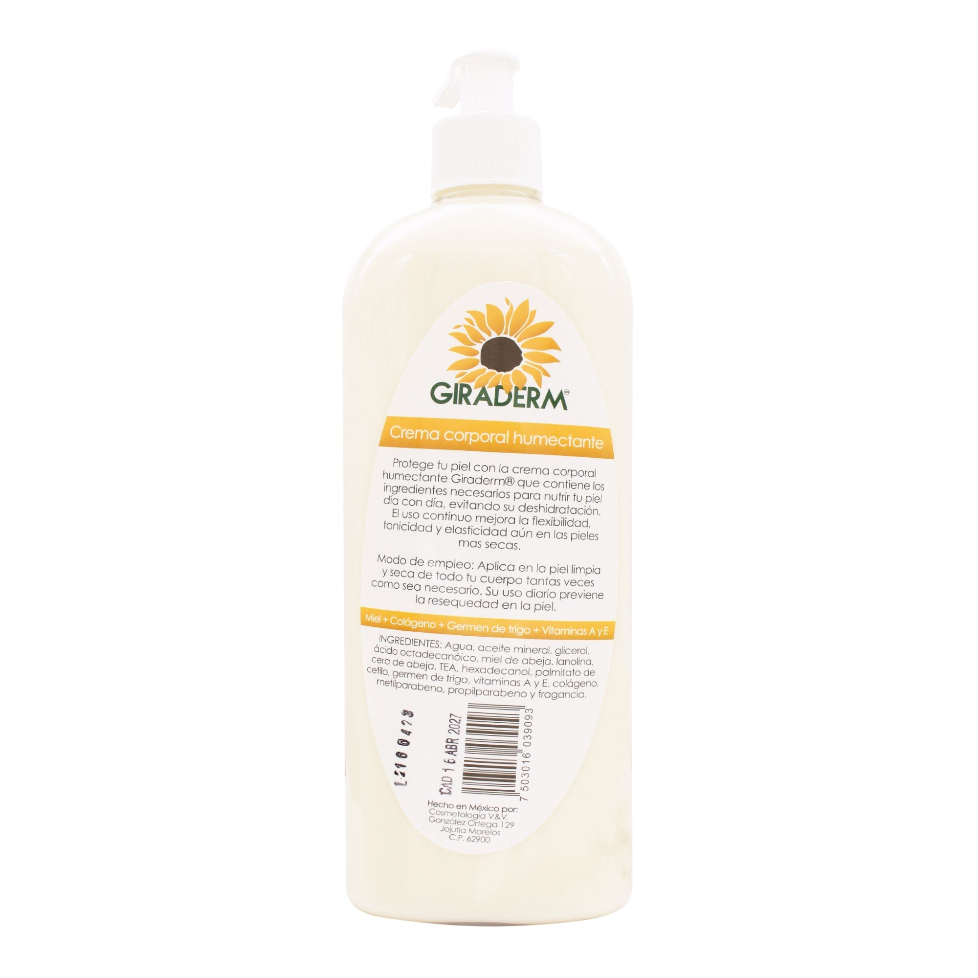 Crema Corporal Humectante 500 Ml