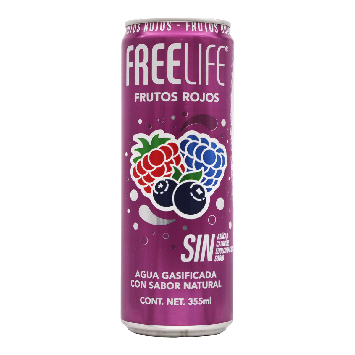 Agua Gasificada Frutos Rojos 355 Ml