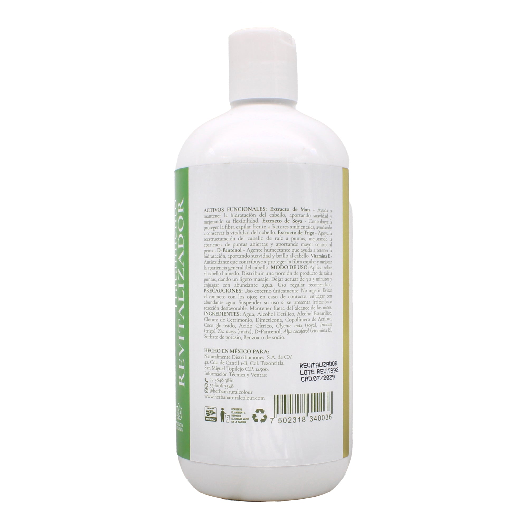 Tratamiento Cabello Normal Y Teñido 480 Ml