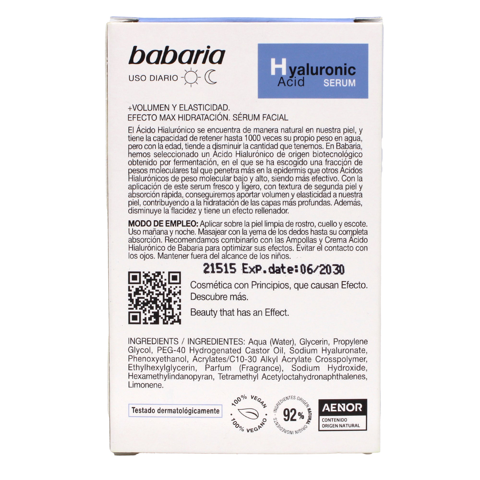 Serum Acido Hialuronico 30 Ml