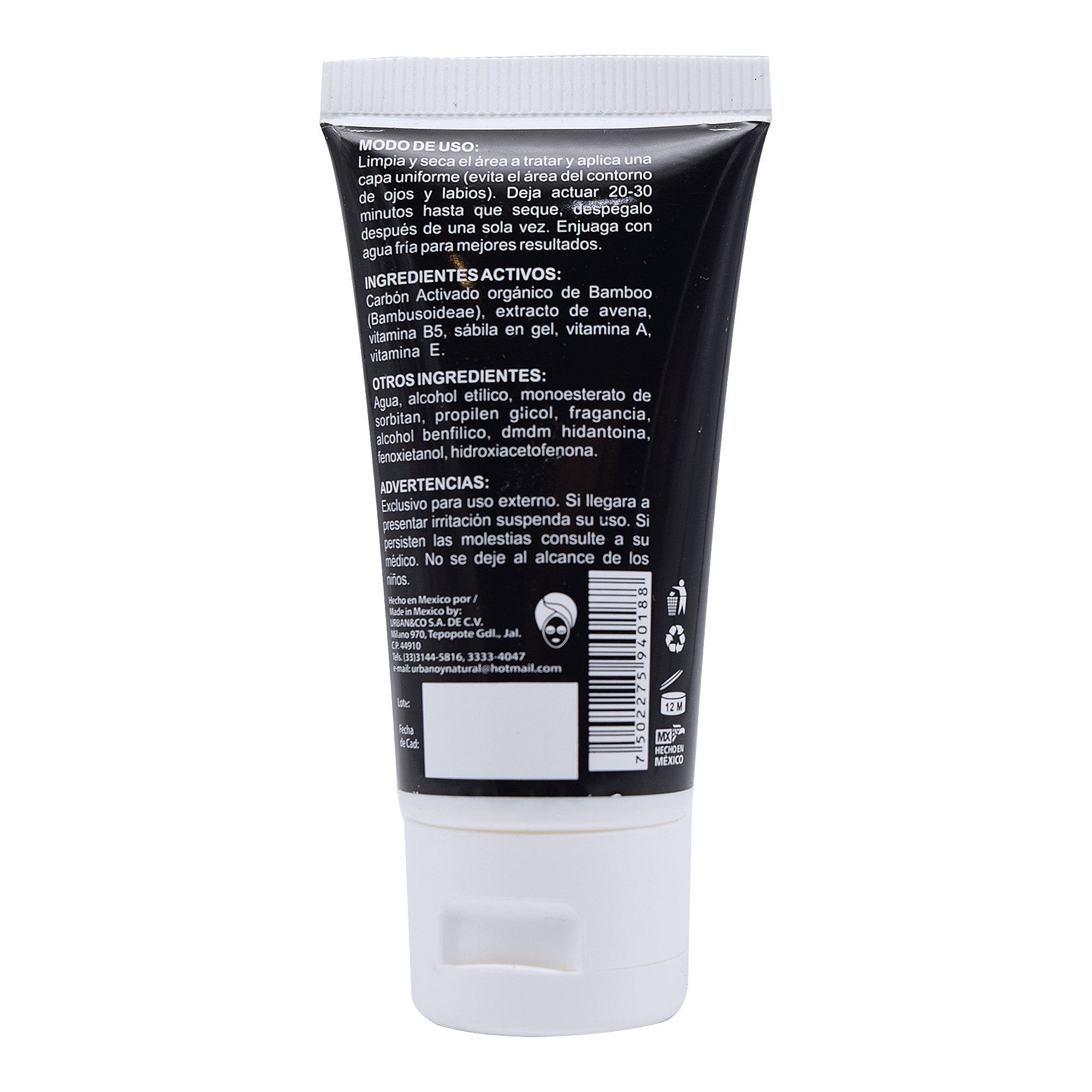 Mascarilla De Carbon Activado Limpieza Profunda 60 G
