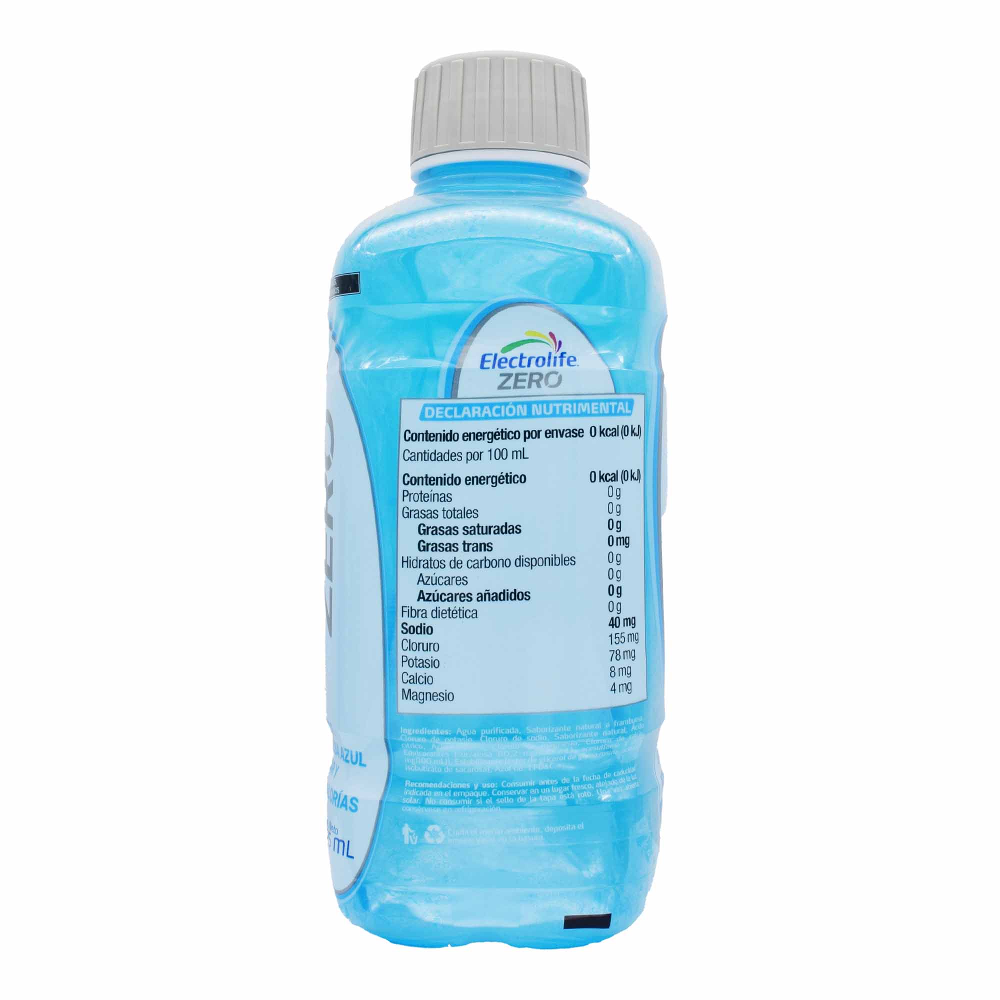 Electrolife Zero Frambuesa Azul 625 Ml