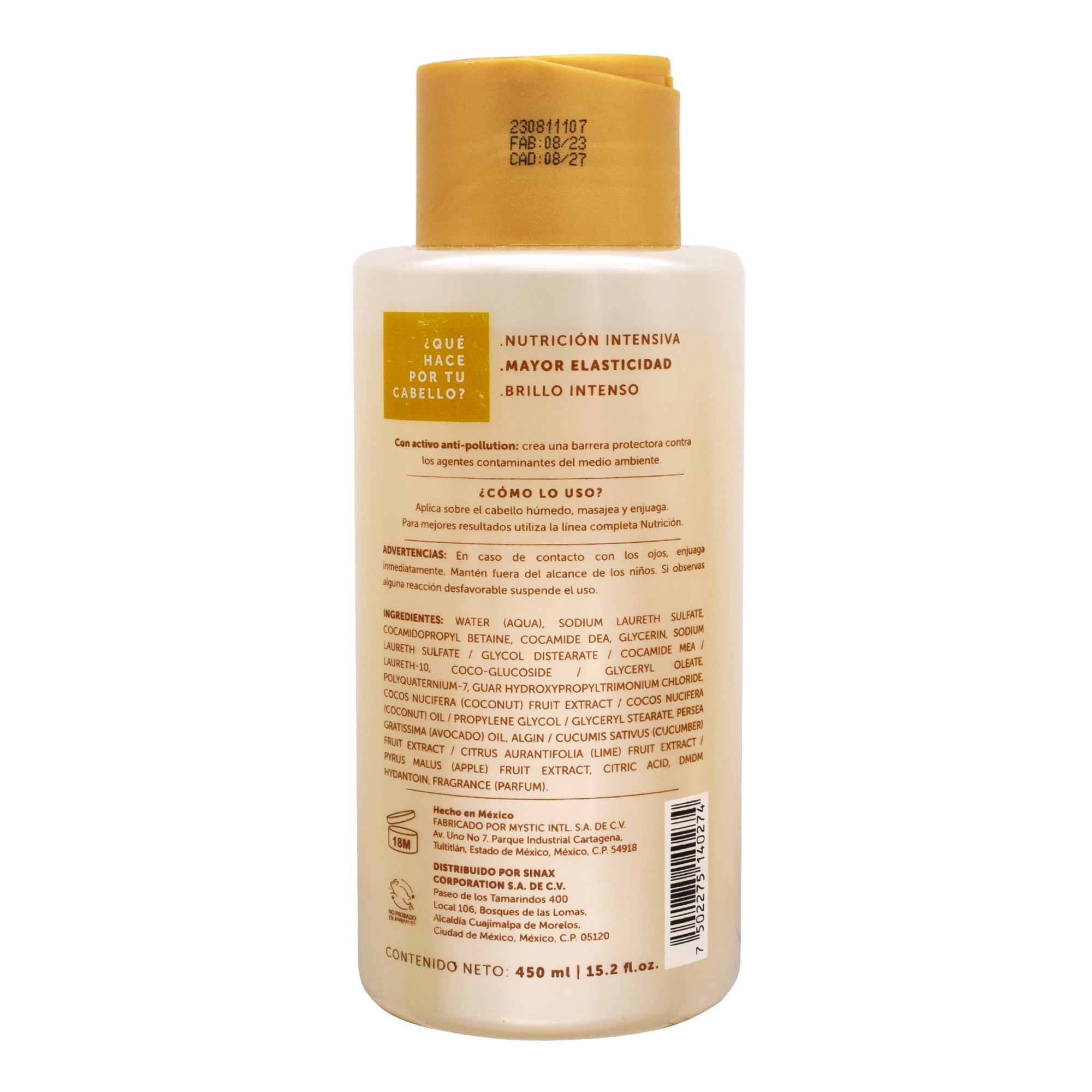 Shampoo Nutricion 450 Ml