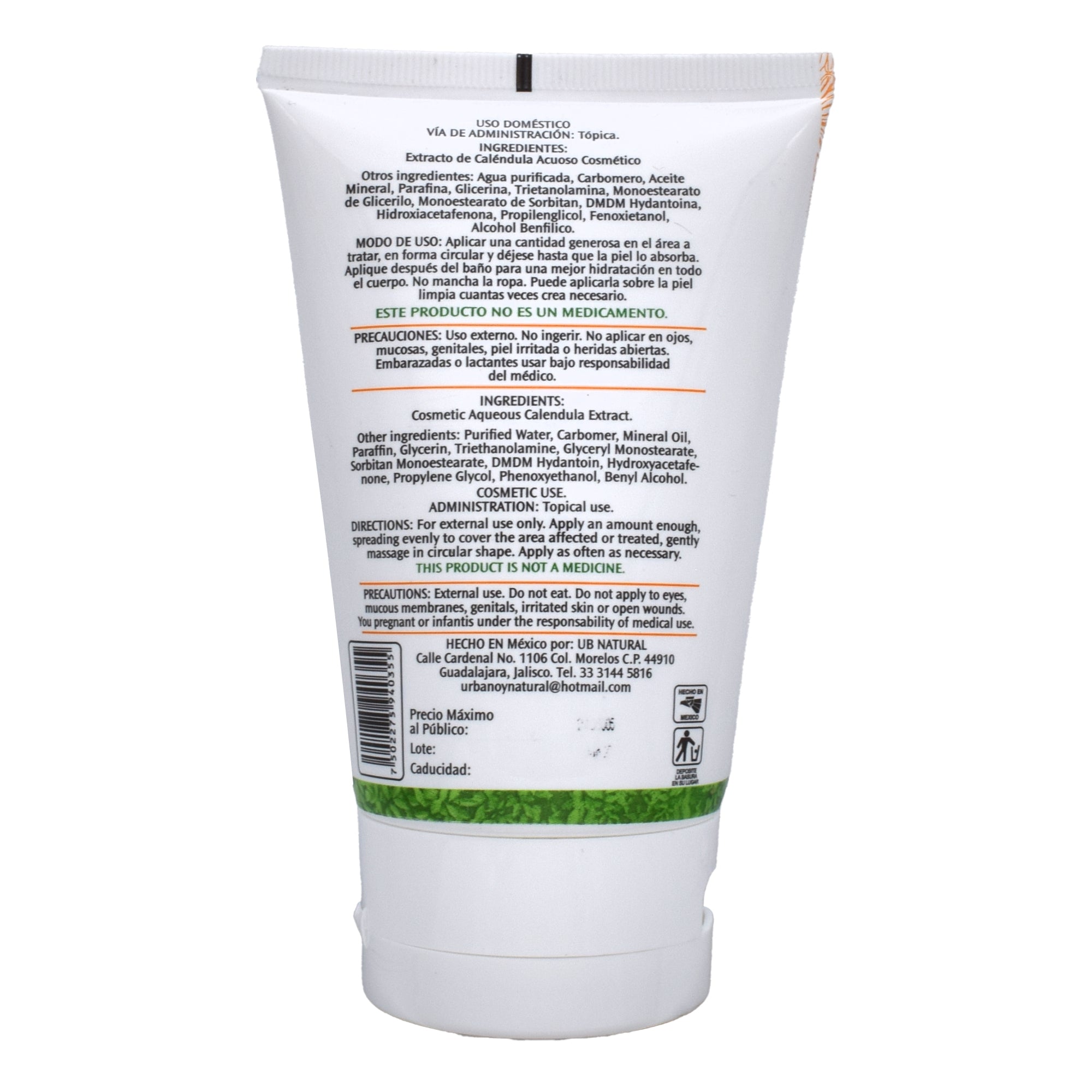 Crema Facial Y Corporal Calendula 120 G