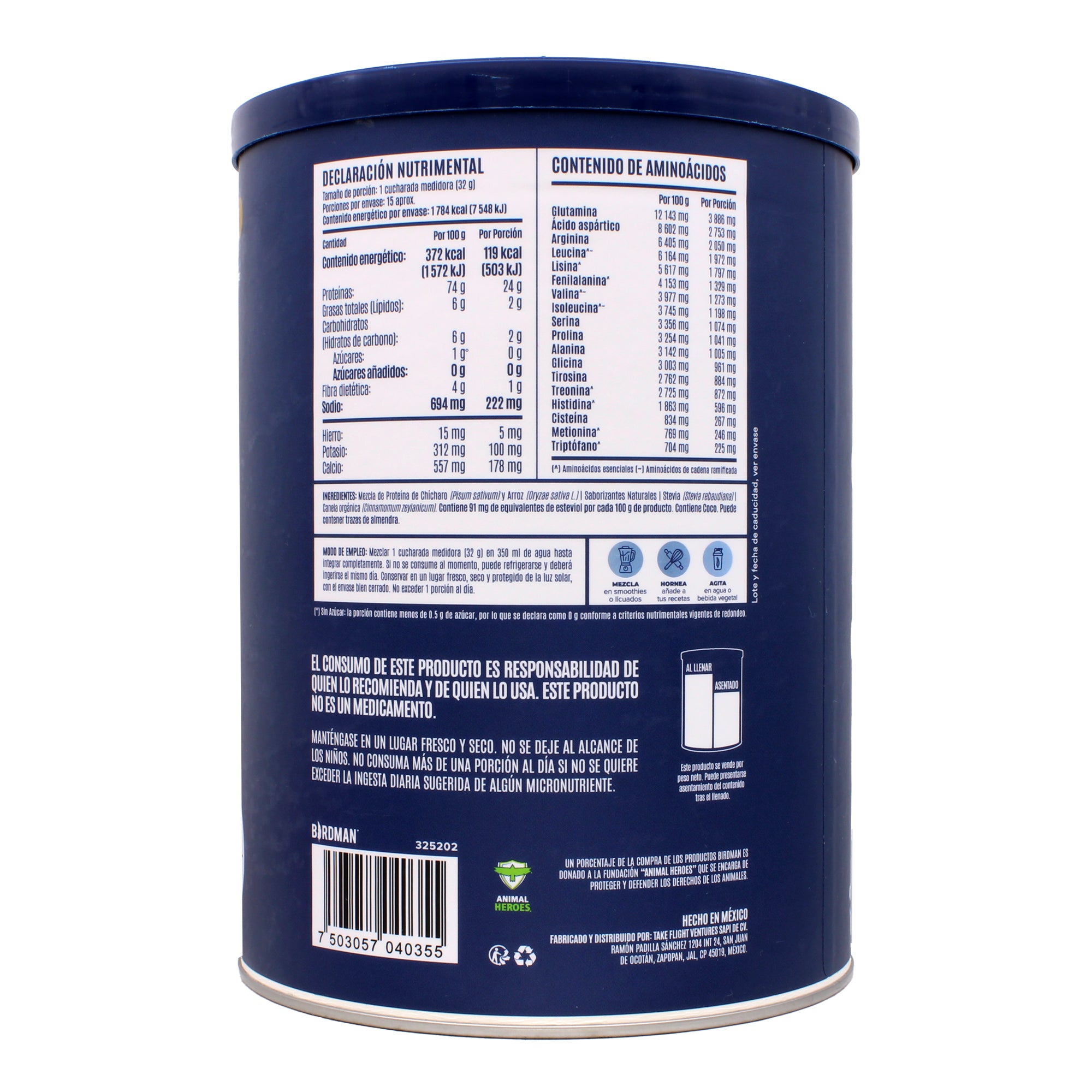 Proteina Vegetal Vainilla 480 G