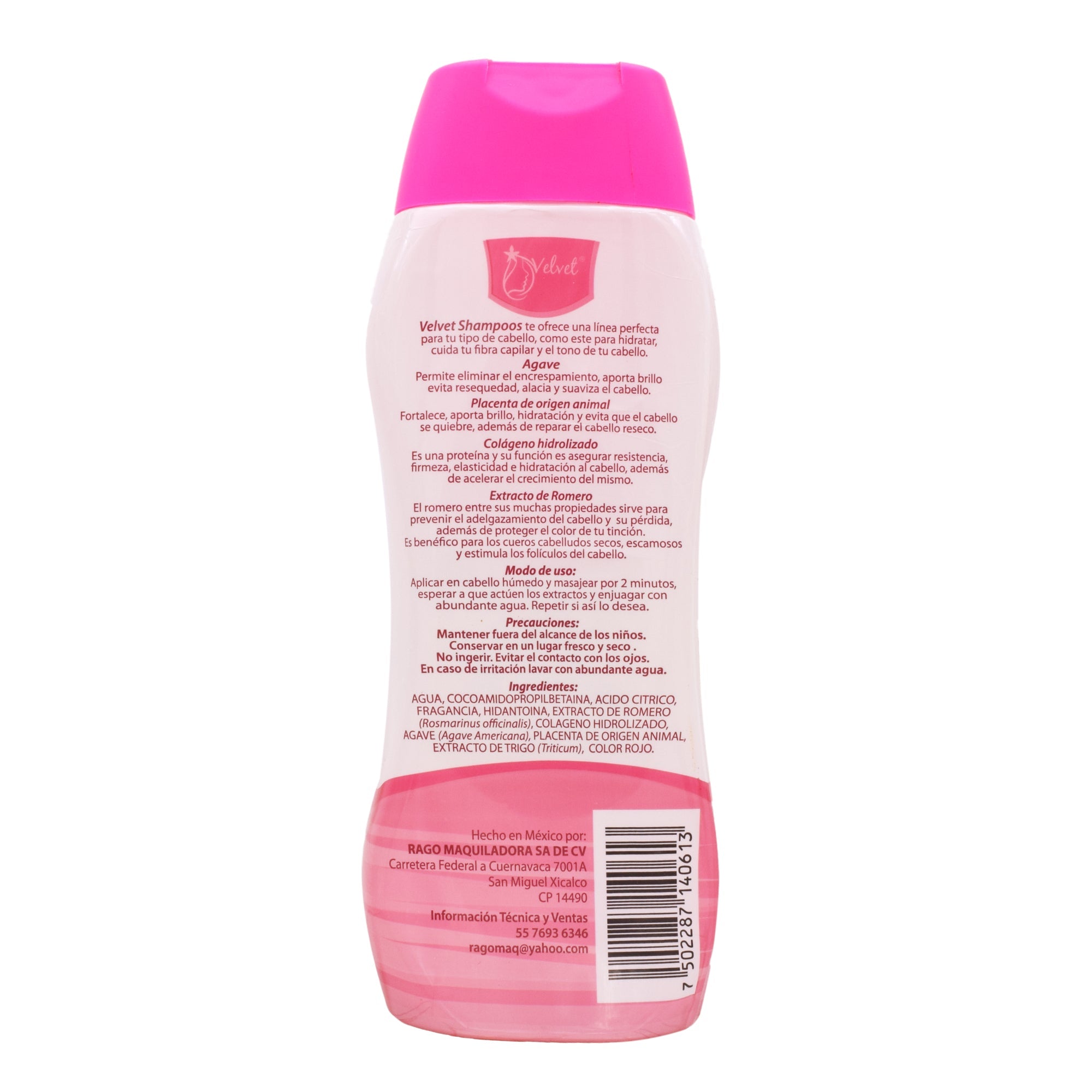 Shampoo Placenta Colageno Romero 500 Ml