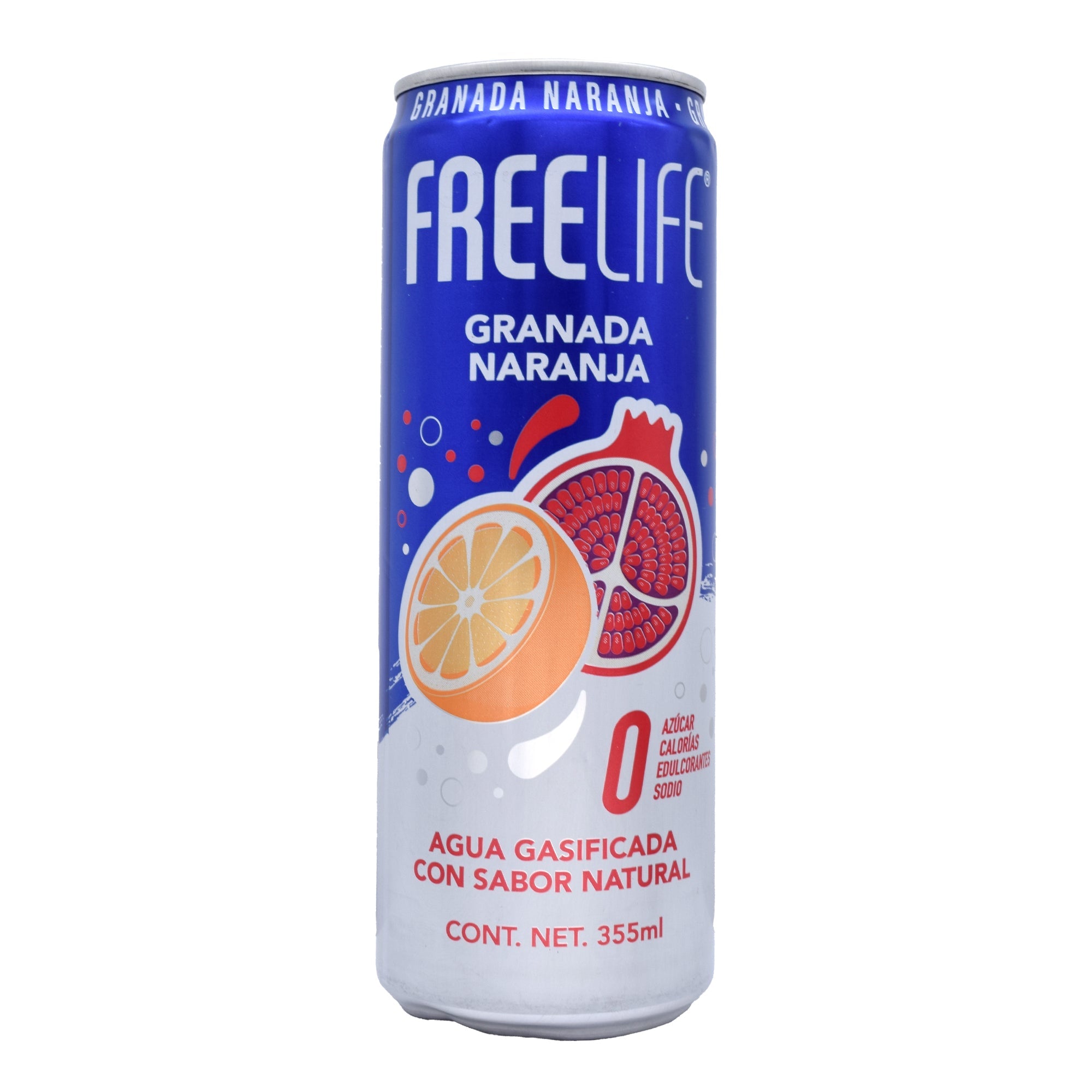 Agua Gasificada Granada Naranja 355 Ml