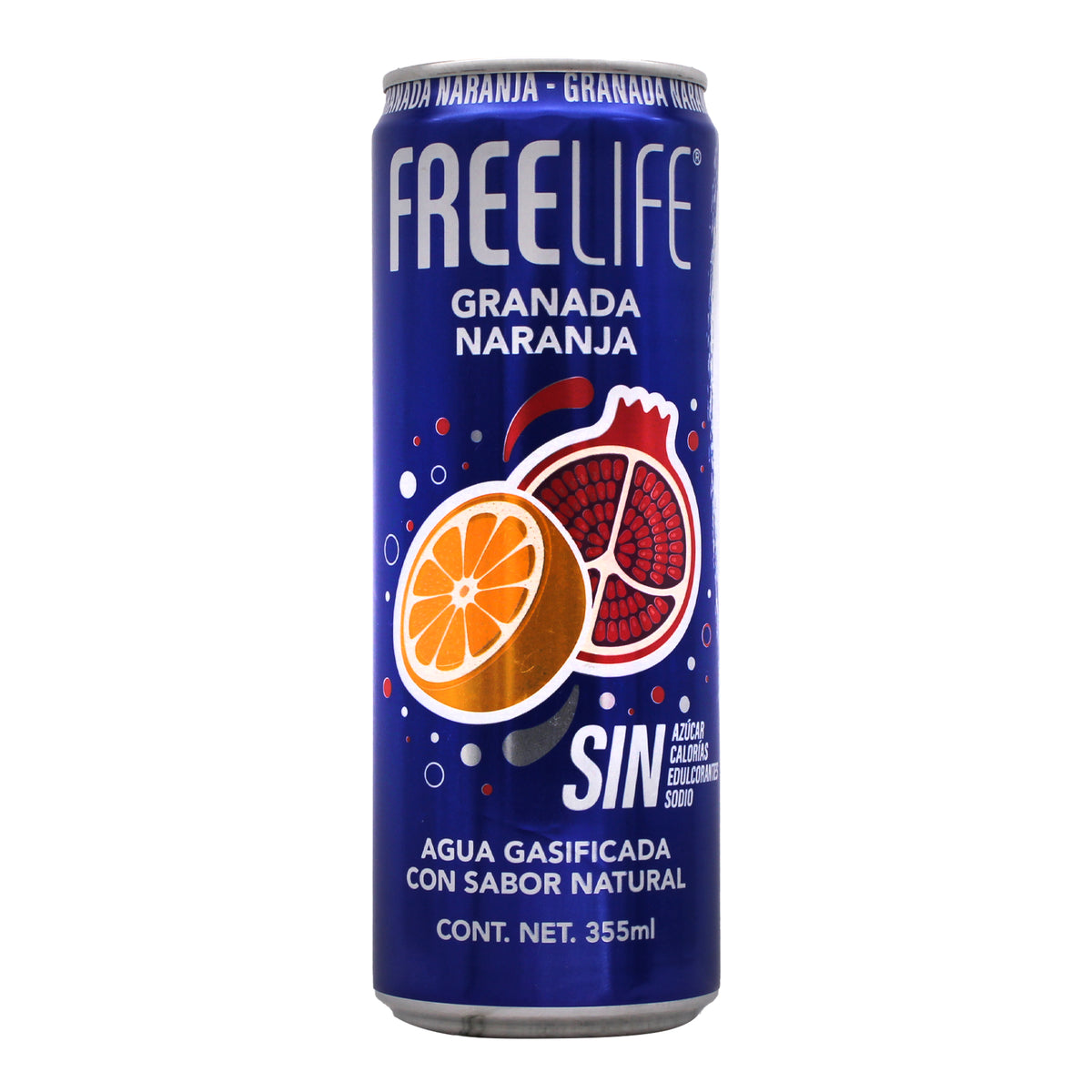 Agua Gasificada Granada Naranja 355 Ml