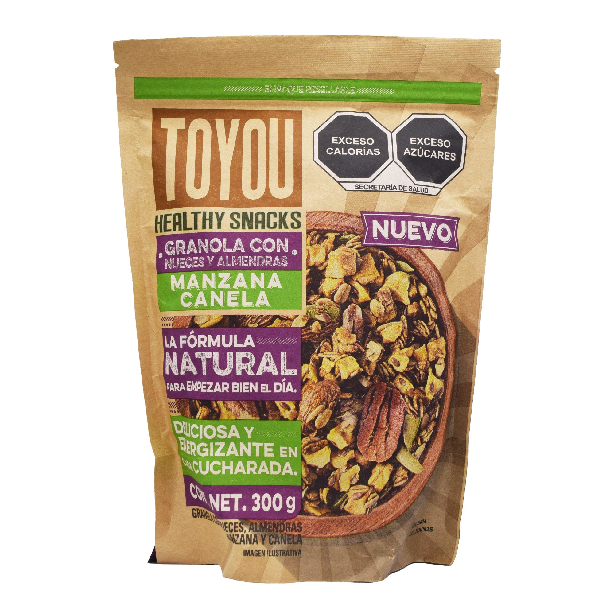 Granola Con Nueces Almendras Y Manzana Canela 300 G