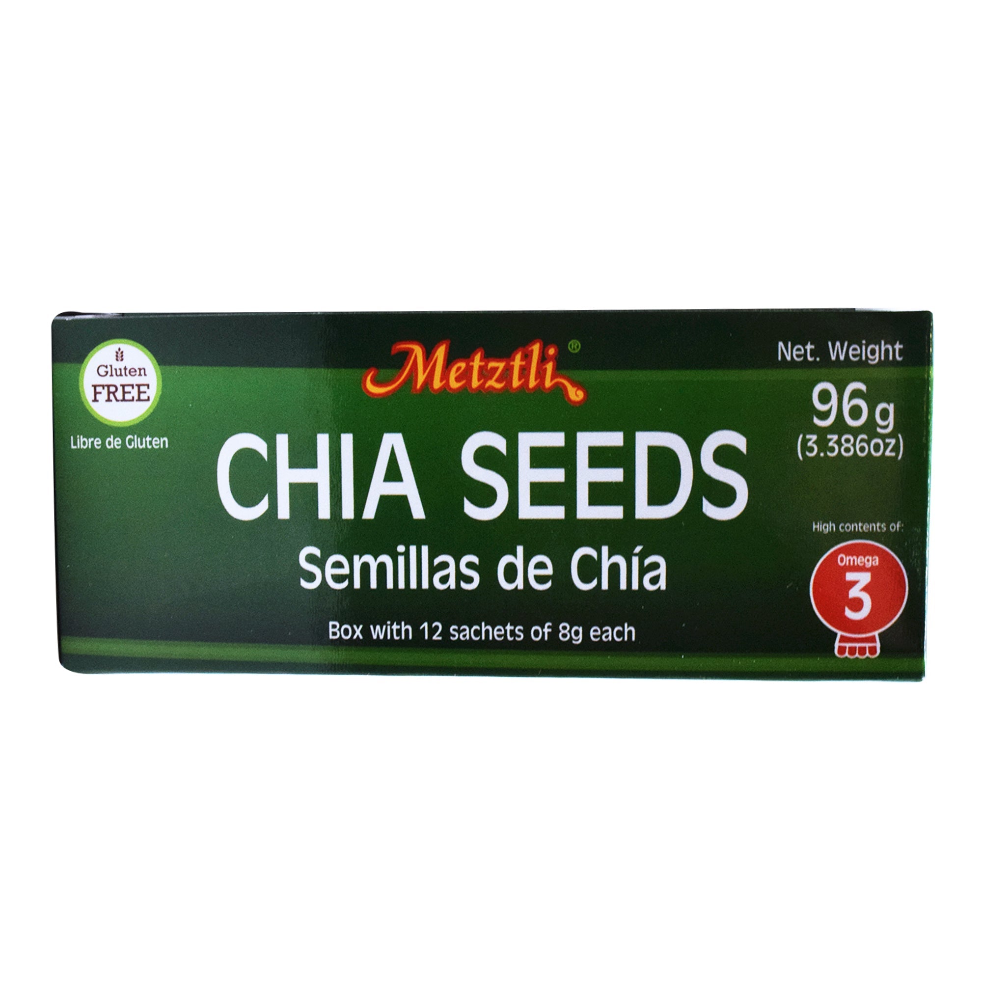 Semilla De Chia En Sachet 96 G (Paquete 12)