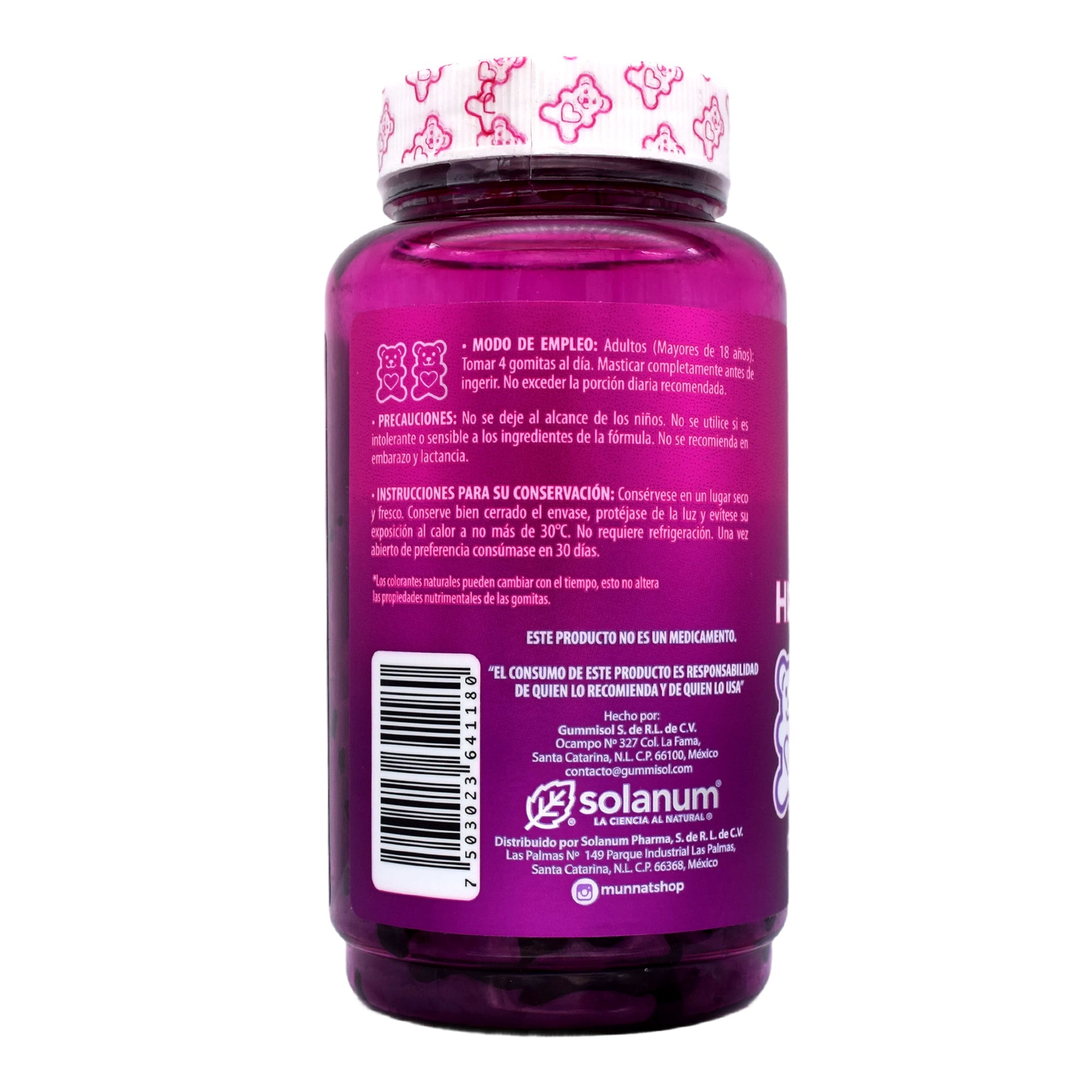 Acido Hialuronico 100 Gomitas 280 G