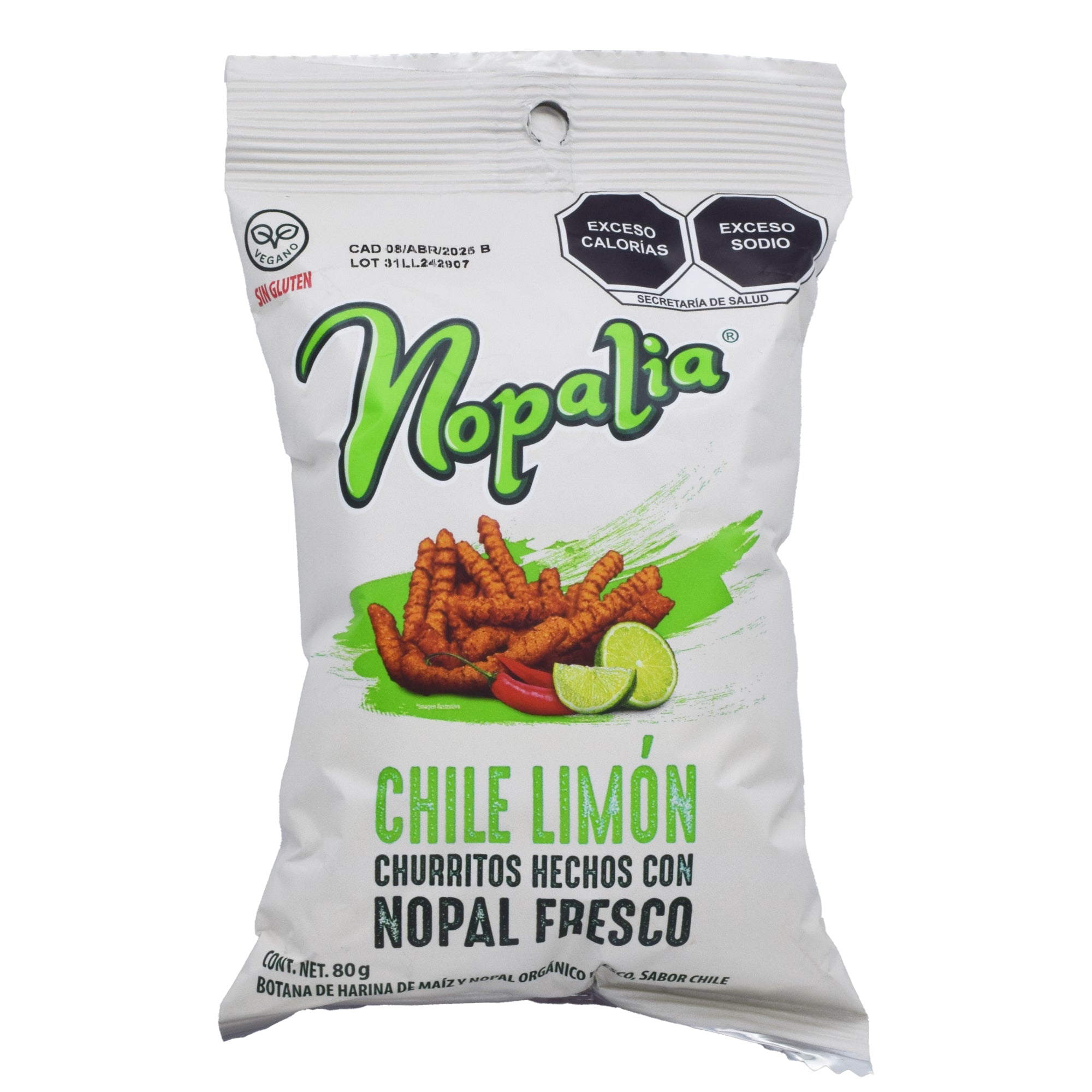 Churritos Con Chile Limon 80 G