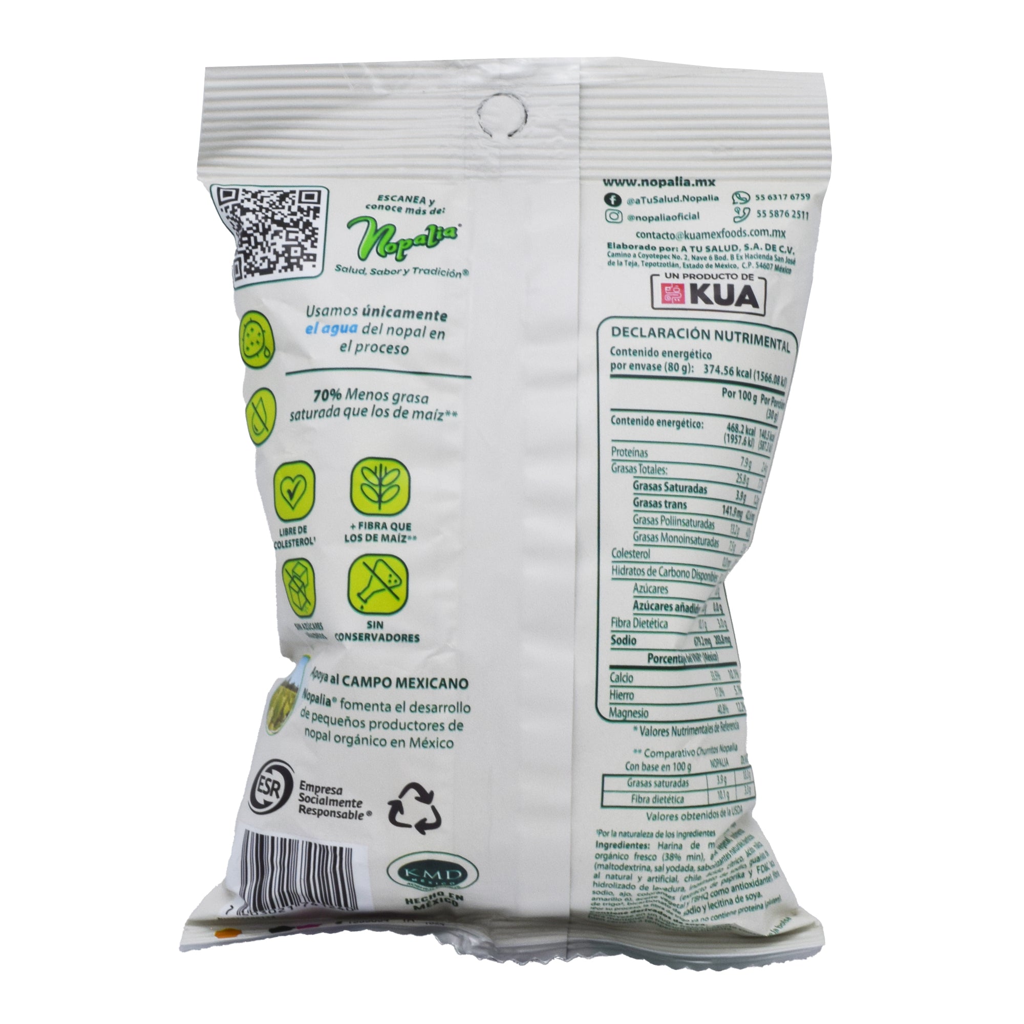 Churritos De Nopal Habanero 80 G