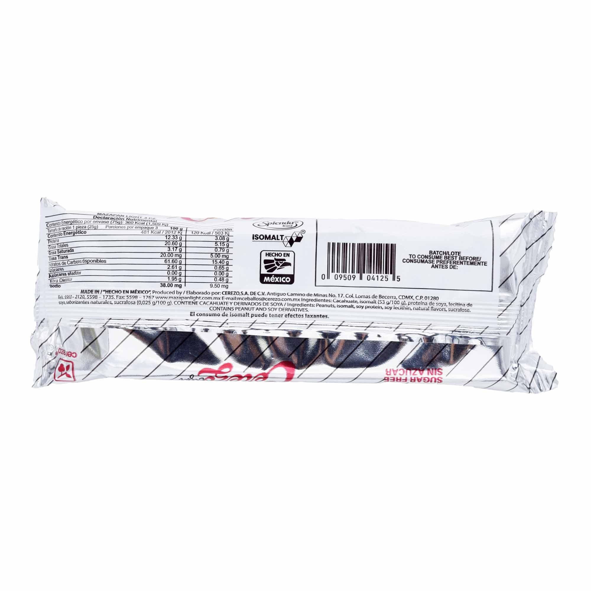 Mazapan Light 3 Pzas 25 G