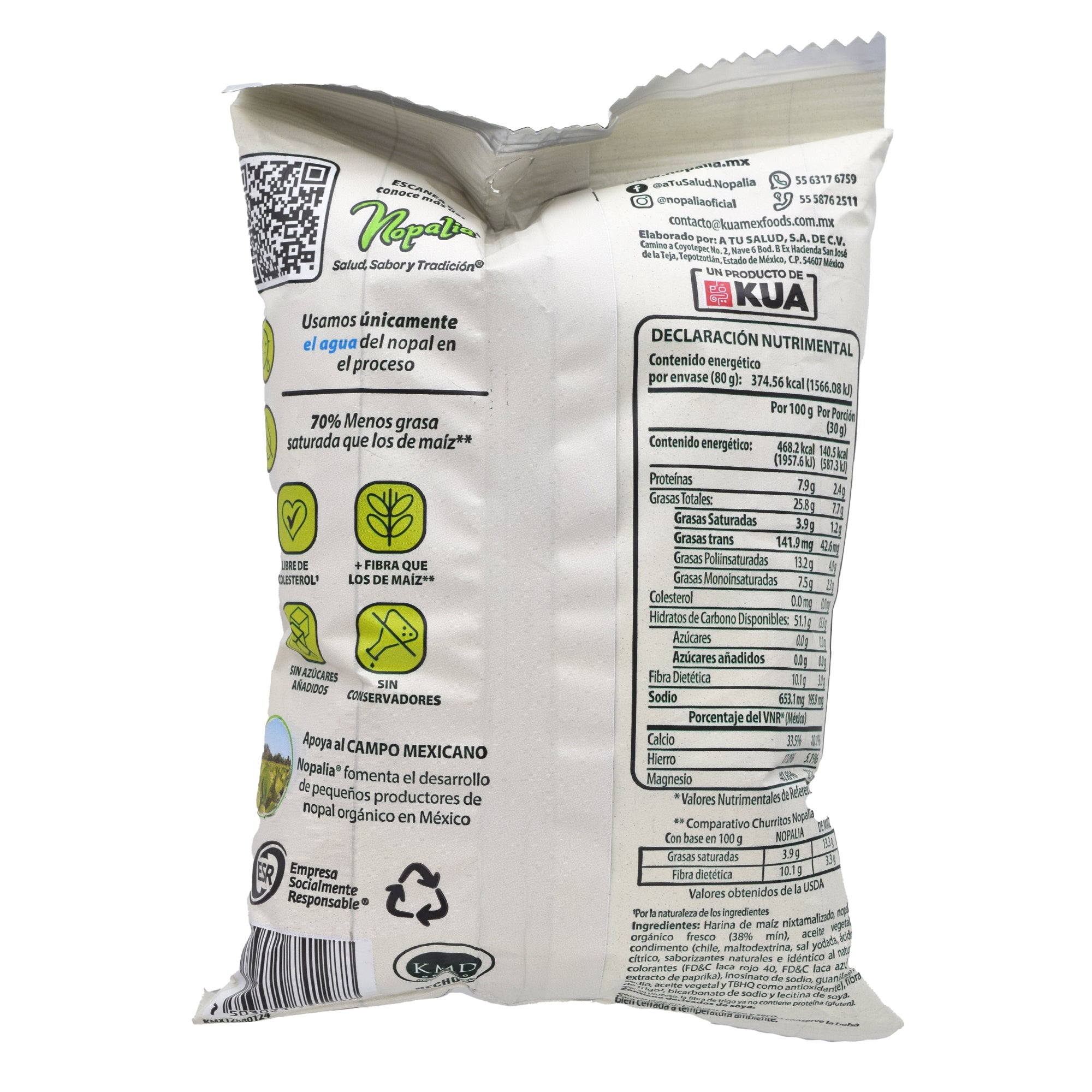 Churritos De Nopal Chipotle 80 G