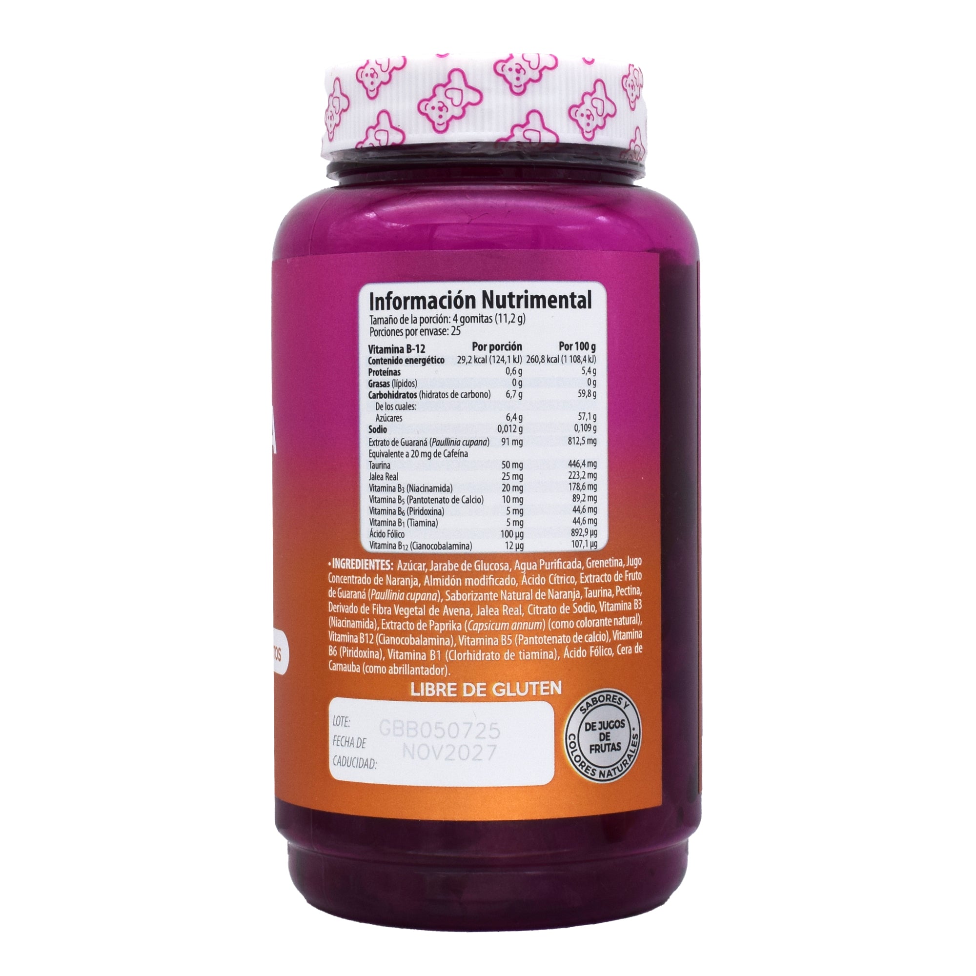 Gomitas De Vitamina B12 Naranja 280 G