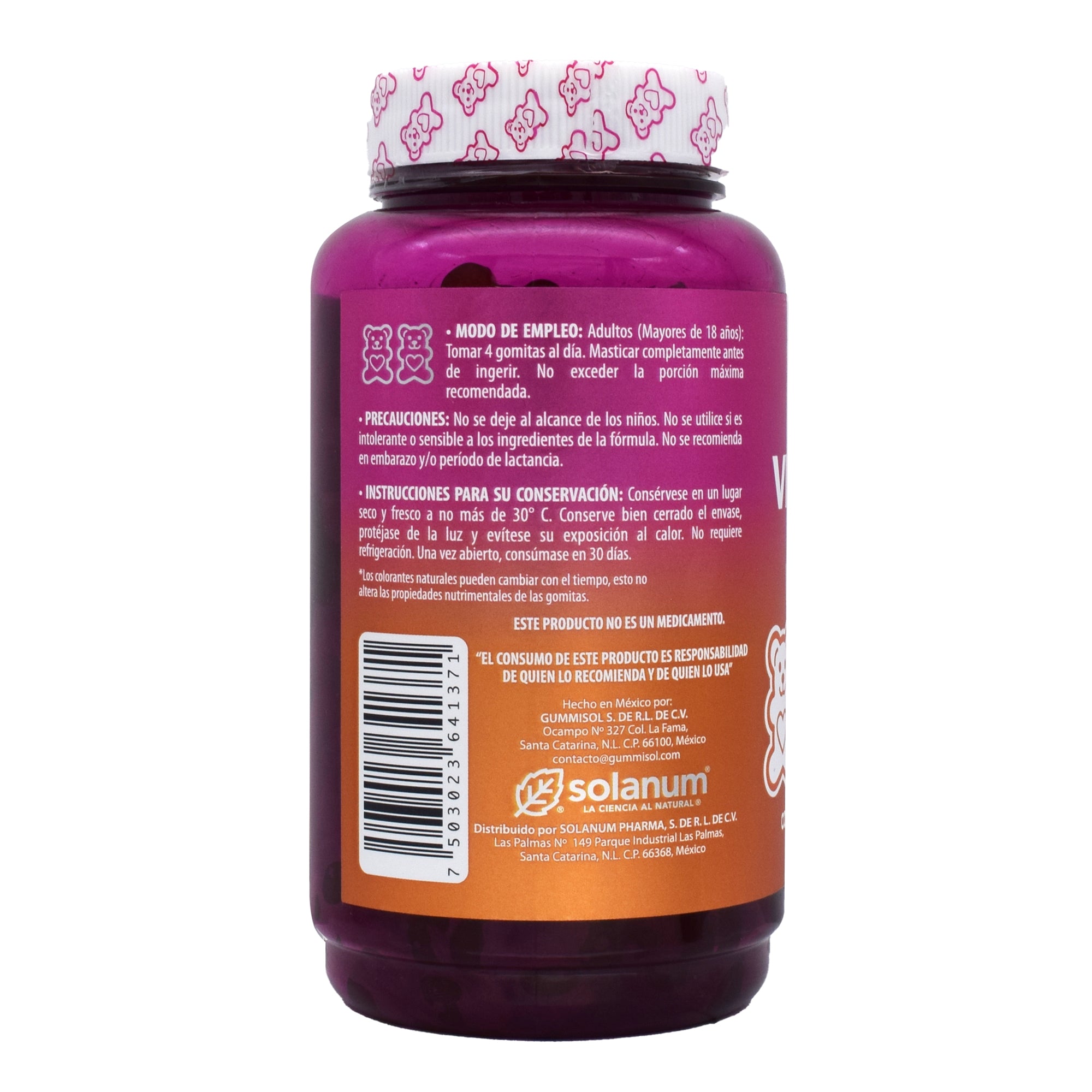 Gomitas De Vitamina B12 Naranja 280 G