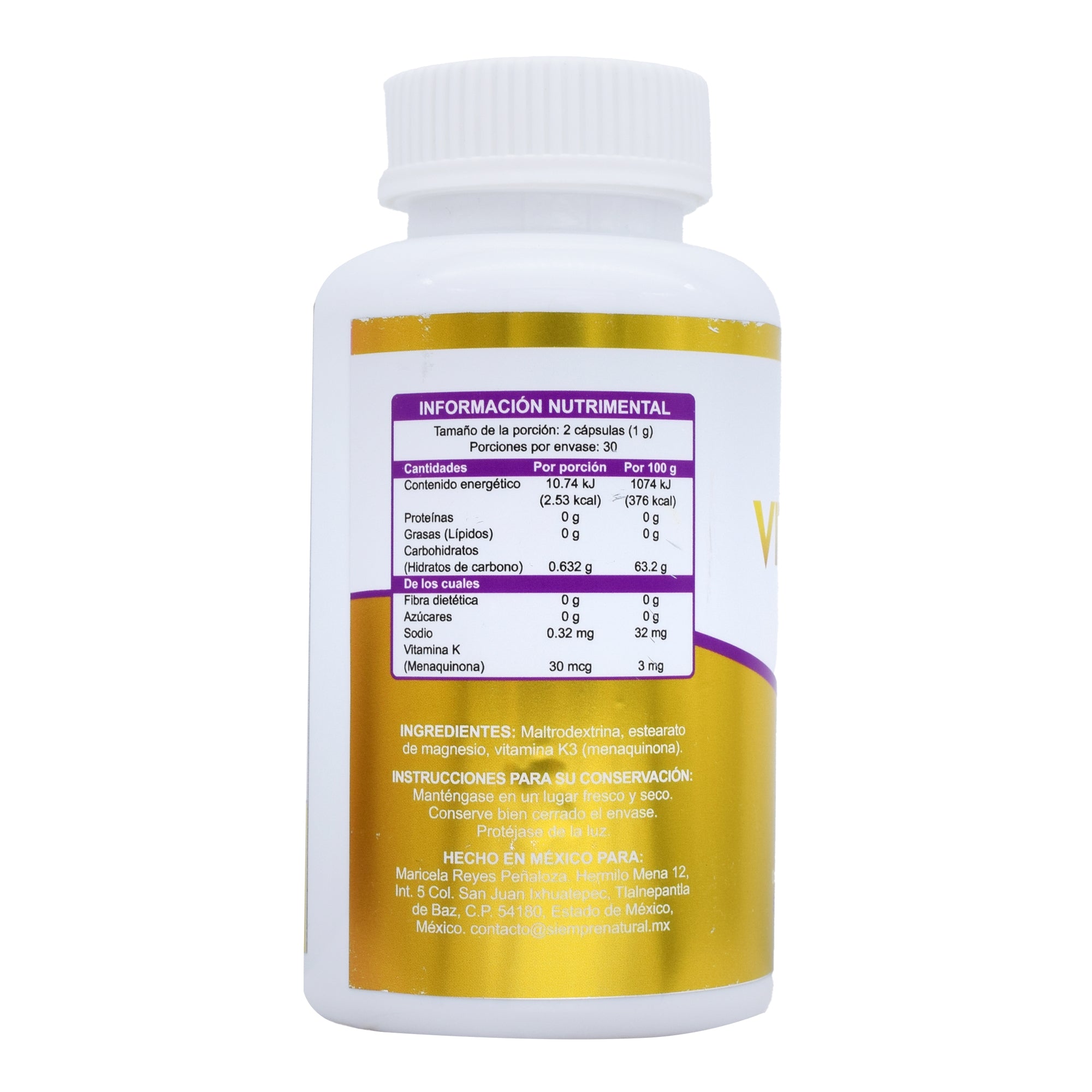 Vitamina K 60 Cap