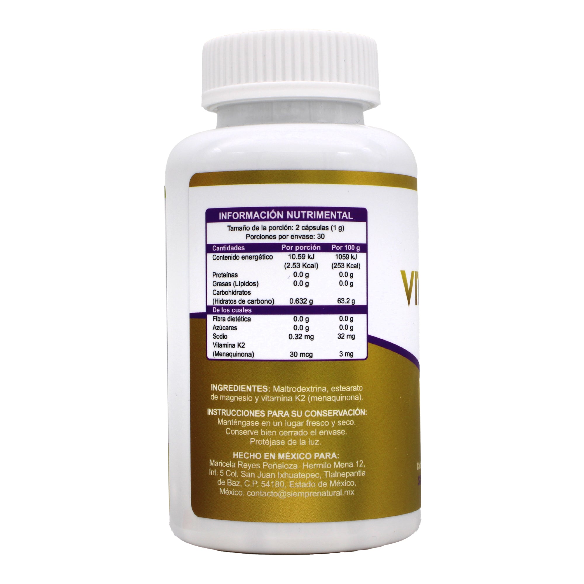 Vitamina K 60 Cap