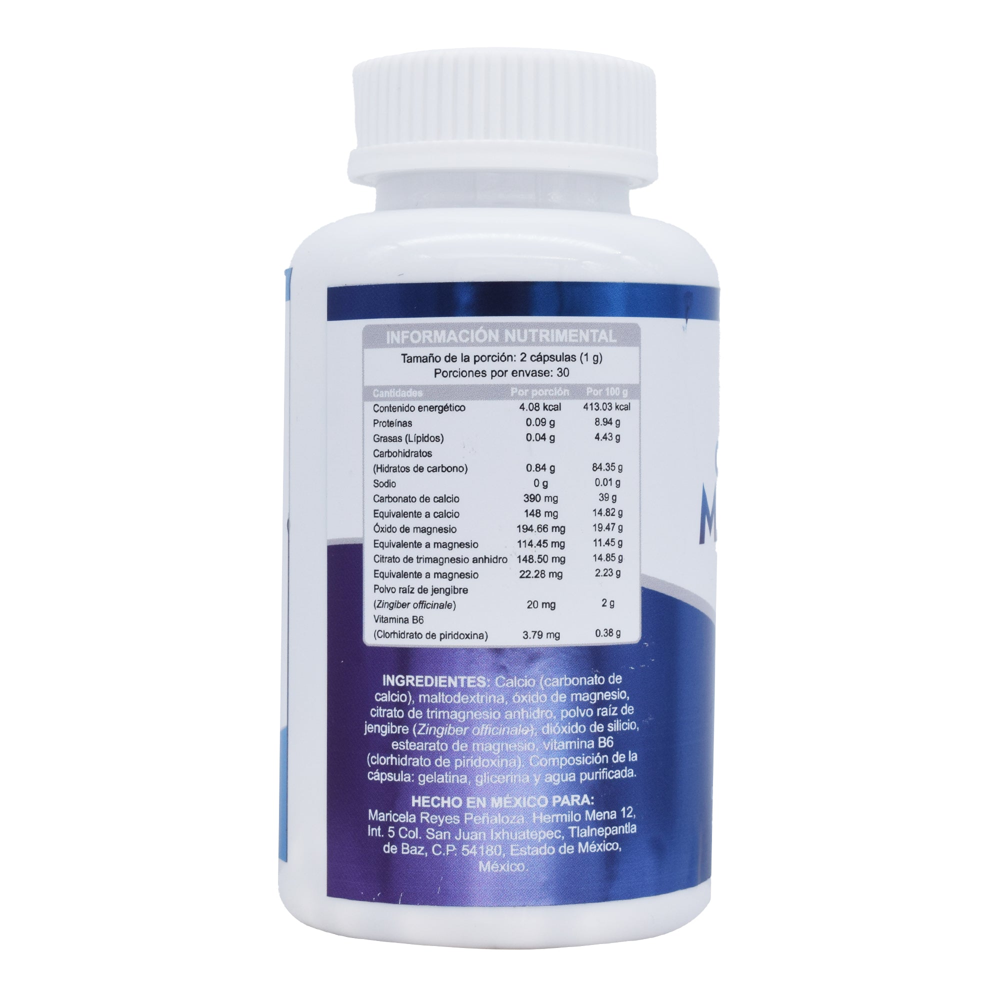 Cloruro De Magnesio 60 Cap